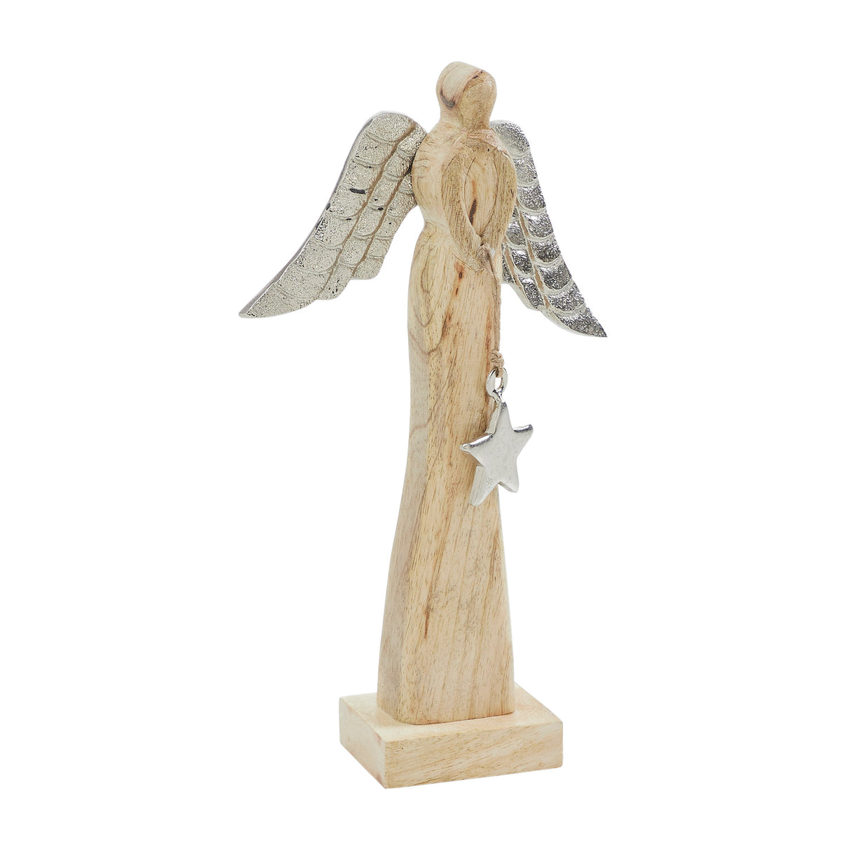 Heavenly Wings Natural Wooden Angel