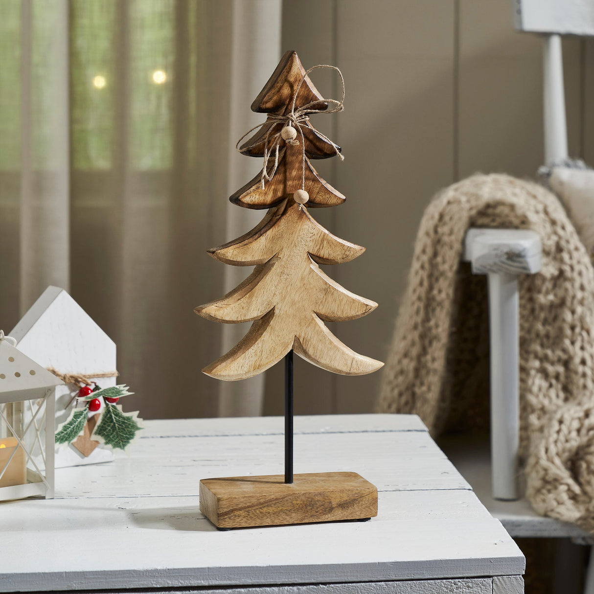 Two-Tone Natural Wooden Tree