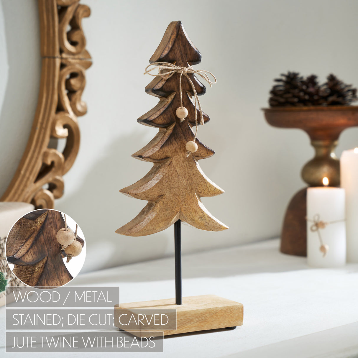 Two-Tone Natural Wooden Tree