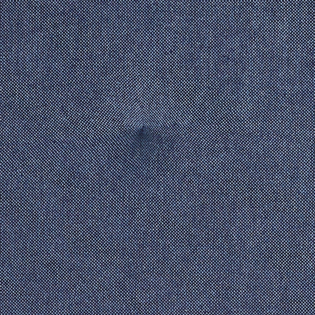 Vintage Indigo Blue Chambray Cotton Chair Pad - 15.5x17 Cushioned Seat Cushion - VHC Brands