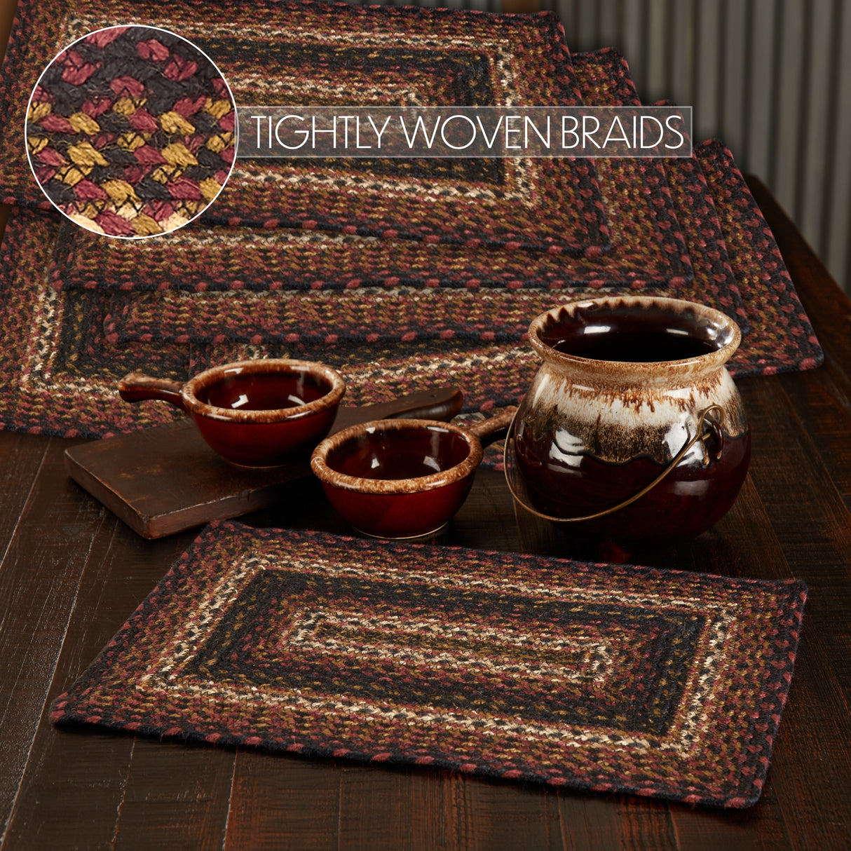 Beckham Jute Rect Placemat Set of 6 12x18