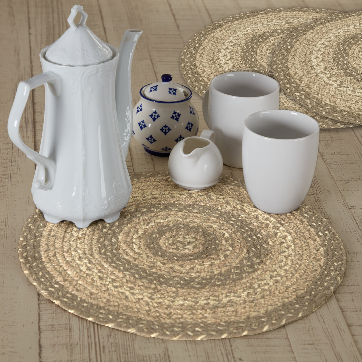 Cobblestone Jute Trivet 15 Set of 3