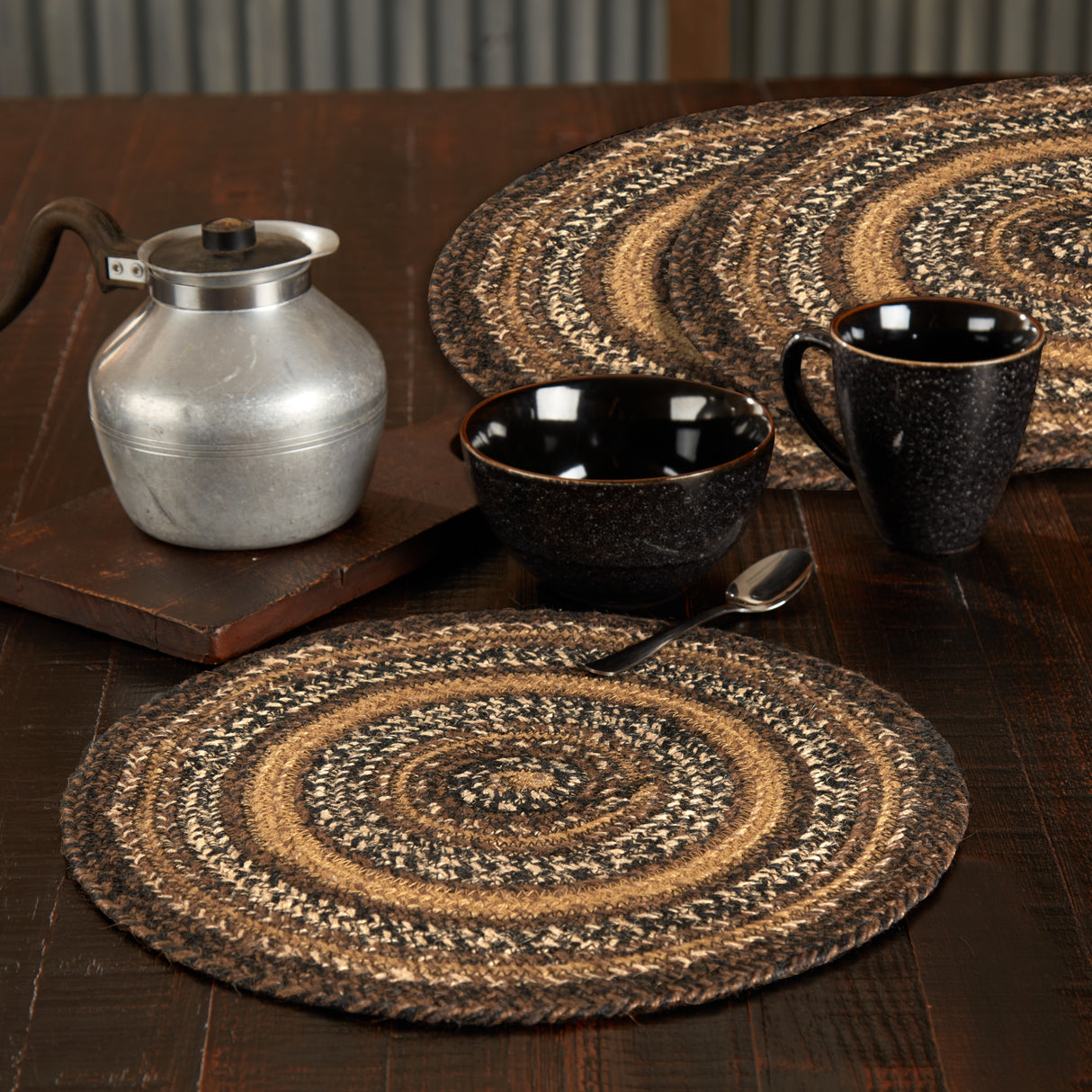 Espresso Jute Trivet 15, Set of 3