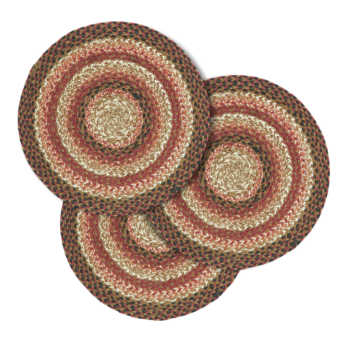 Ginger Spice Jute Trivet 15, Set of 3