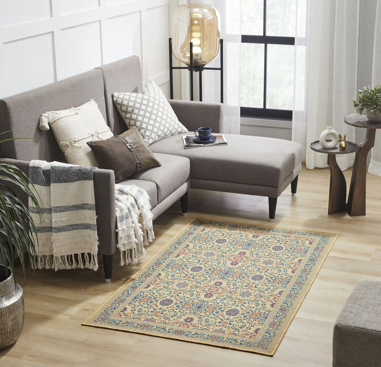 Medallion Beige Rug Rect 36x60