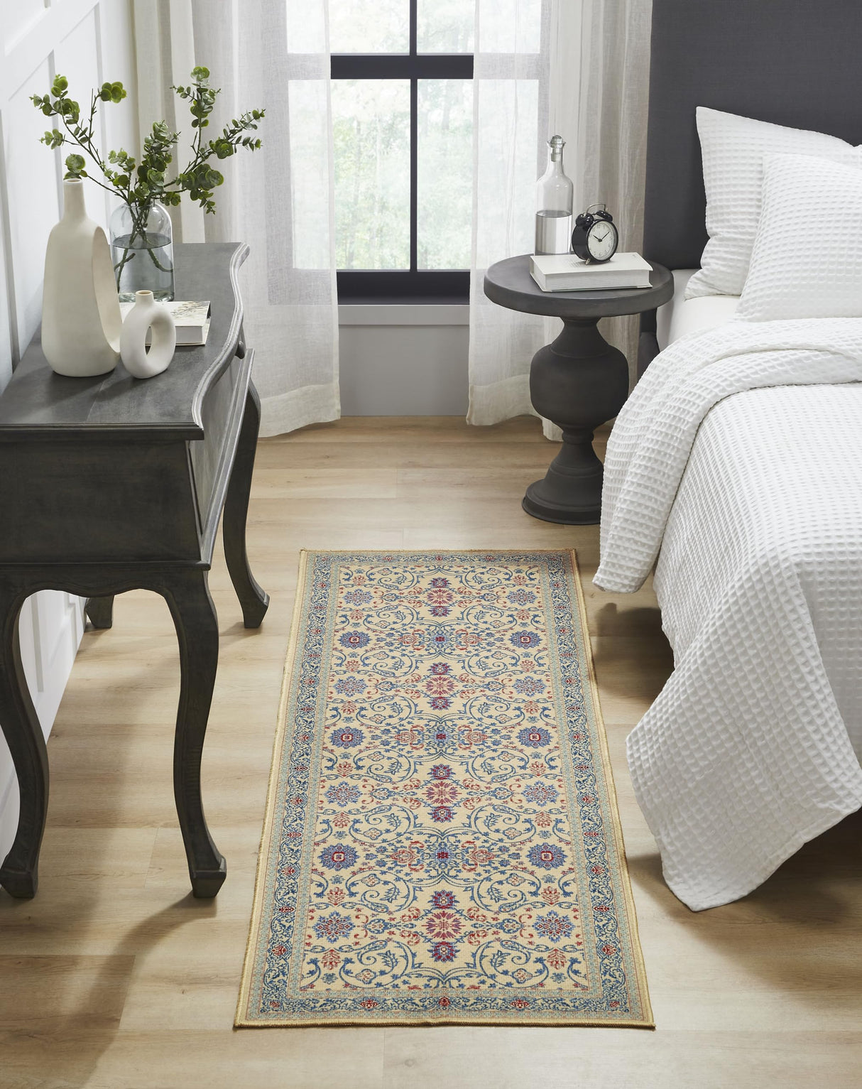 Medallion Beige Rug Rect 24x72