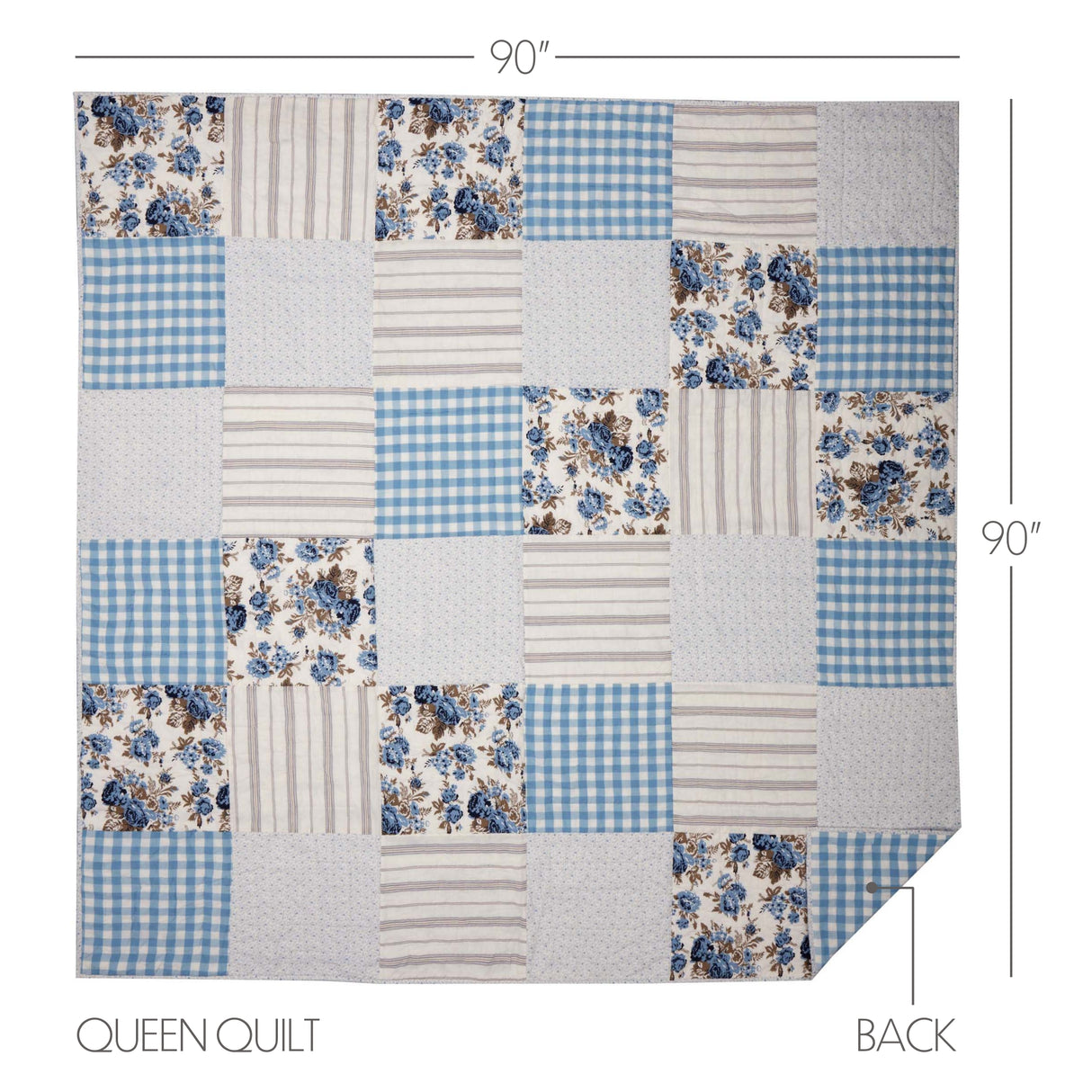 Annie Floral 3 Piece Quilt Set