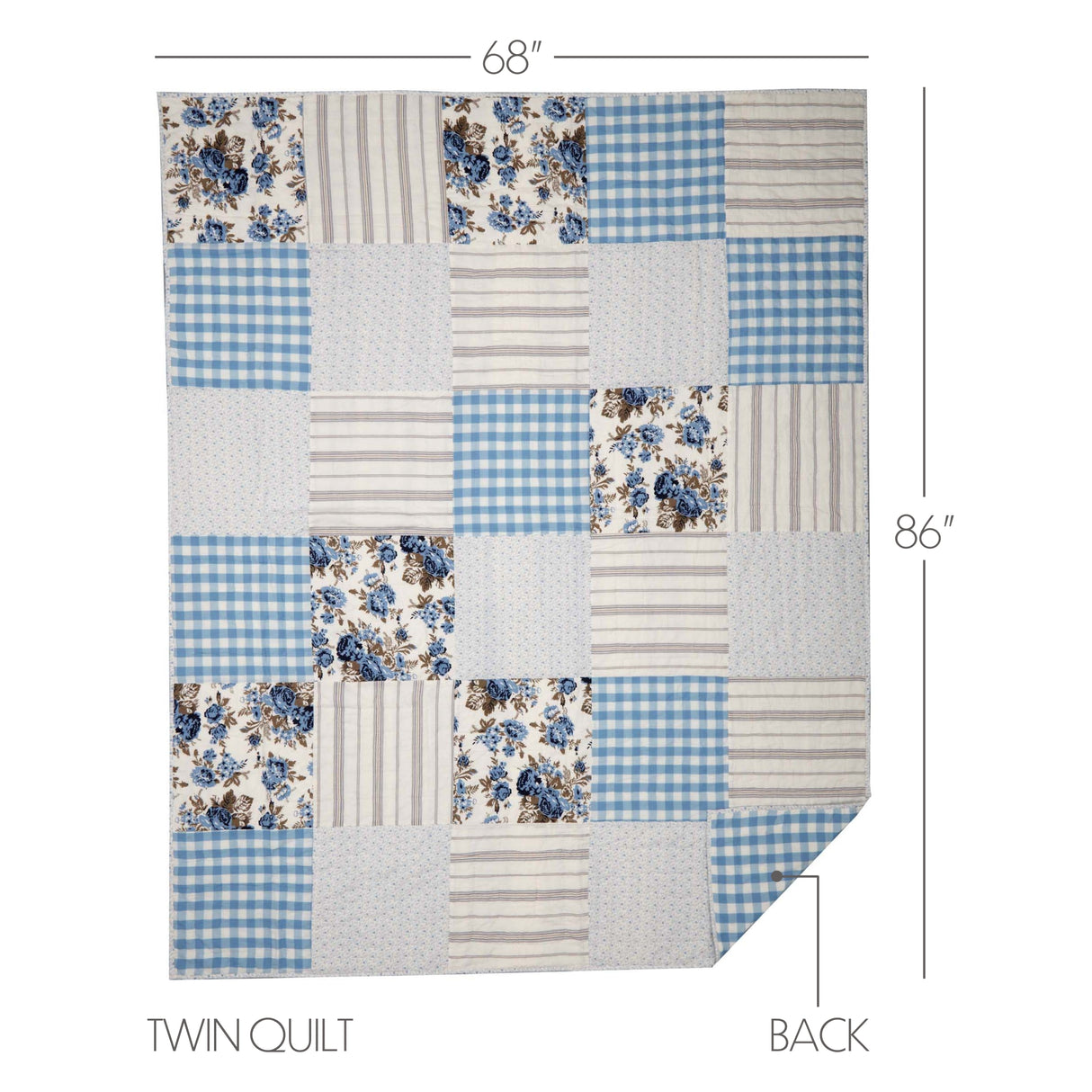 Annie Floral 3 Piece Quilt Set