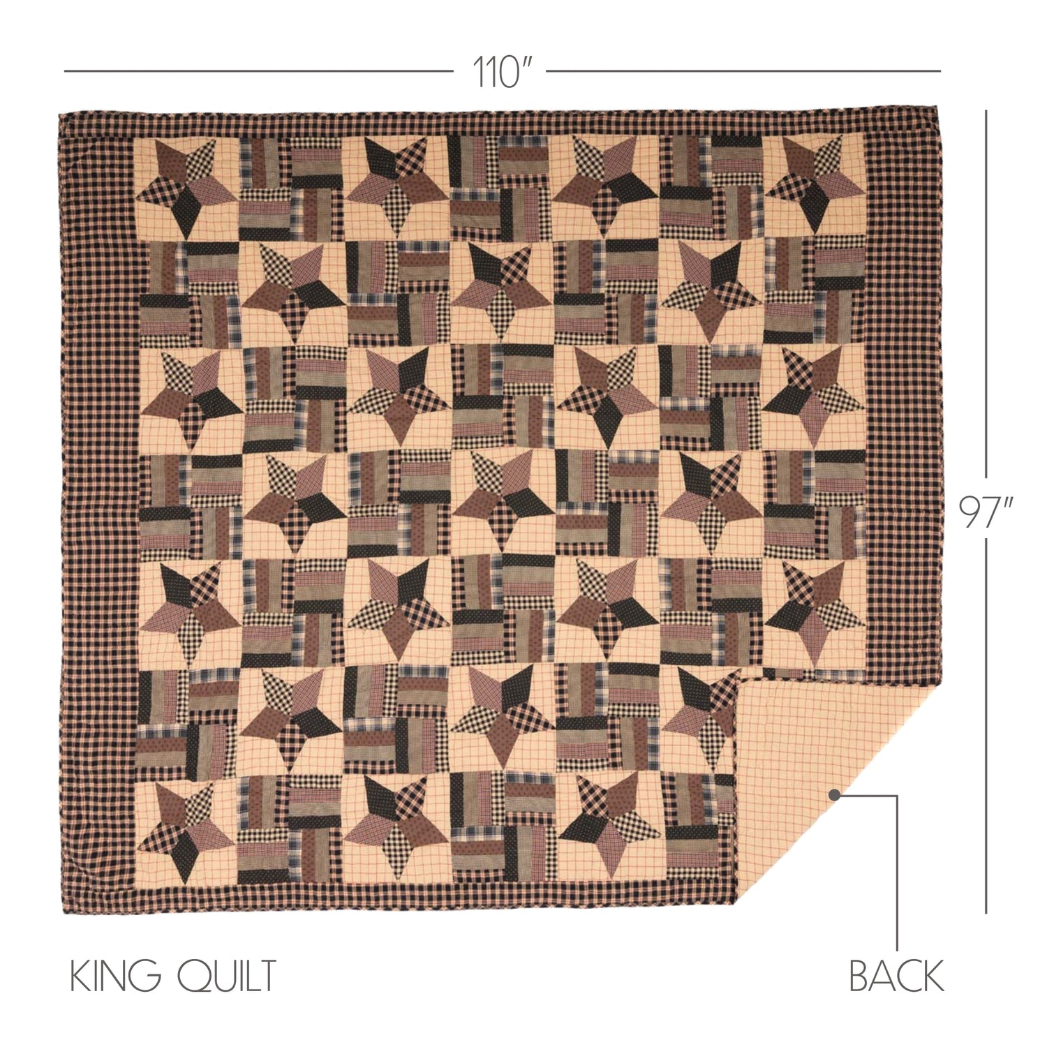 Bingham Star 4 Piece Quilt Set
