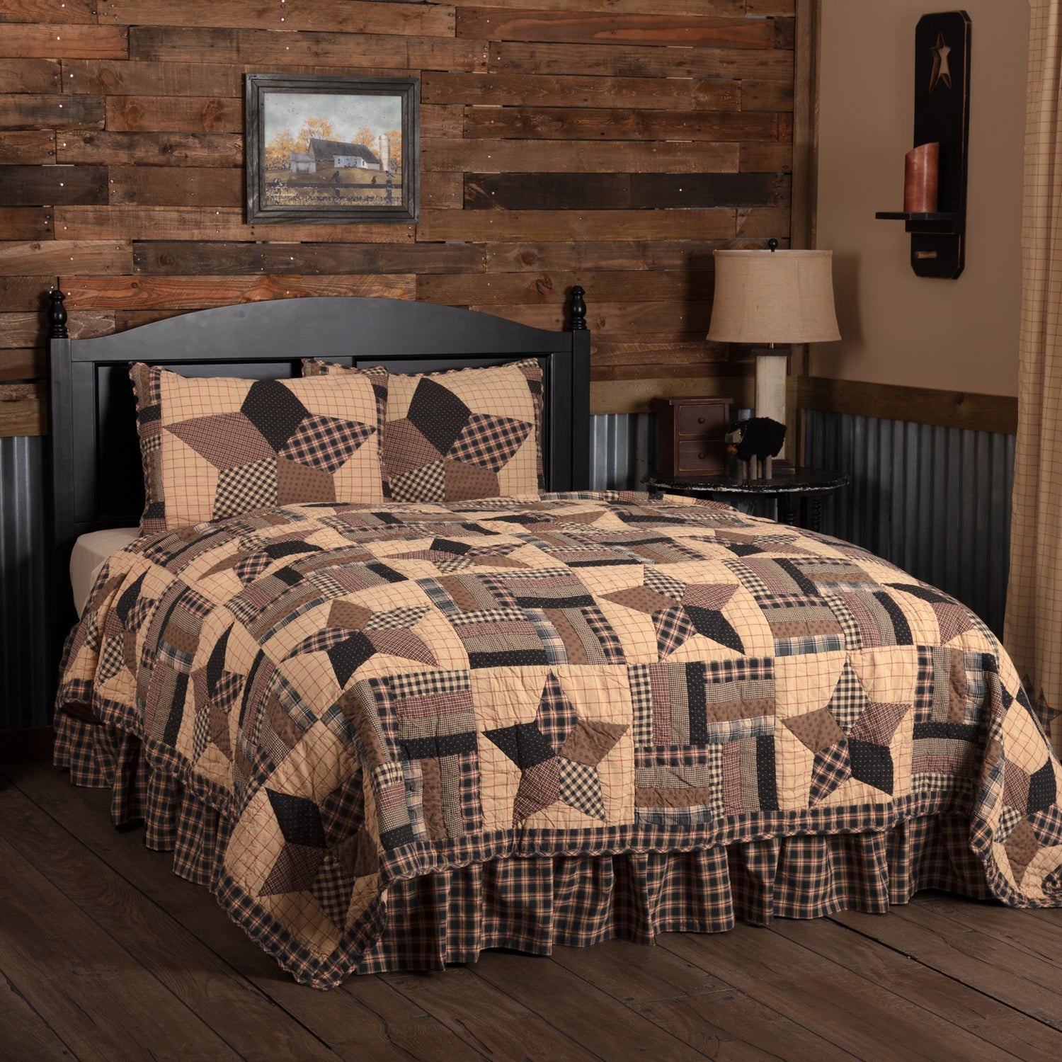 Bingham Star 5 Piece Quilt Set