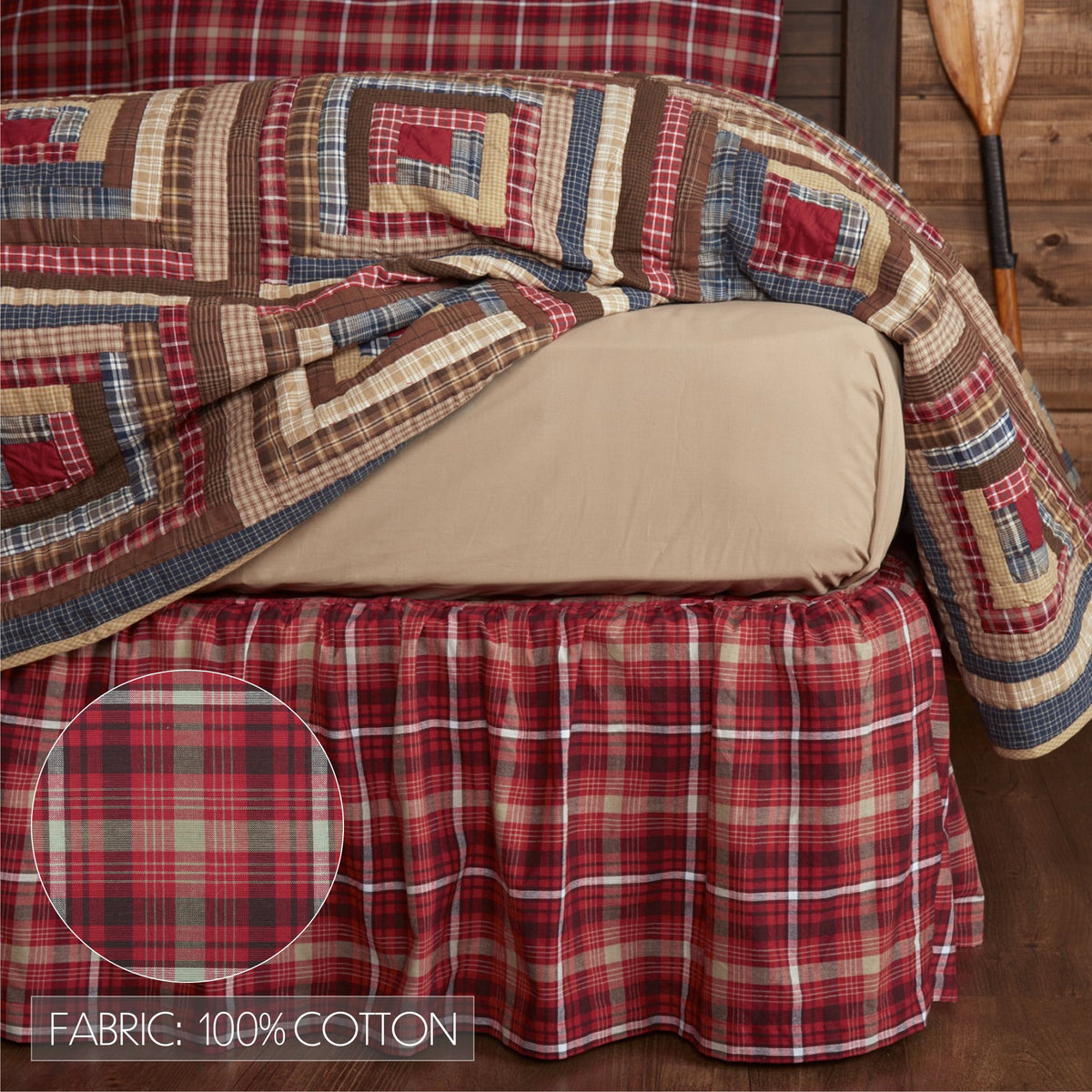 Braxton 4PC Navy Bedding Set King (1 Quilt, 2 Shams, 1 Bedskirt)