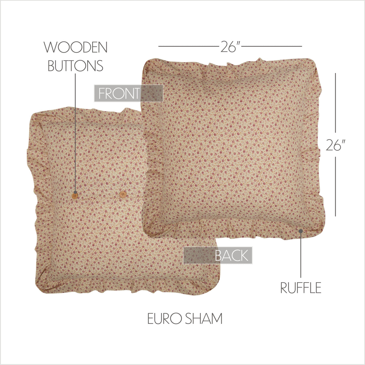 Camilia 8PC Gold Bedding Set Queen (1 Quilt, 2 Shams, 2 Pillowcases, 1 Bedskirt, 2 Euros)