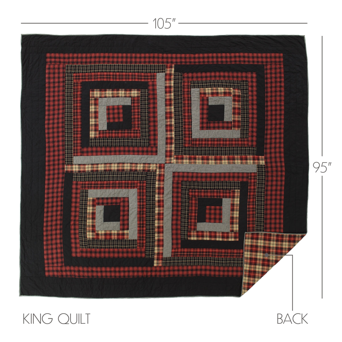 Cumberland 5PC Chili Pepper Bedding Set King (1 Quilt, 2 Shams, 2 Pillowcases)