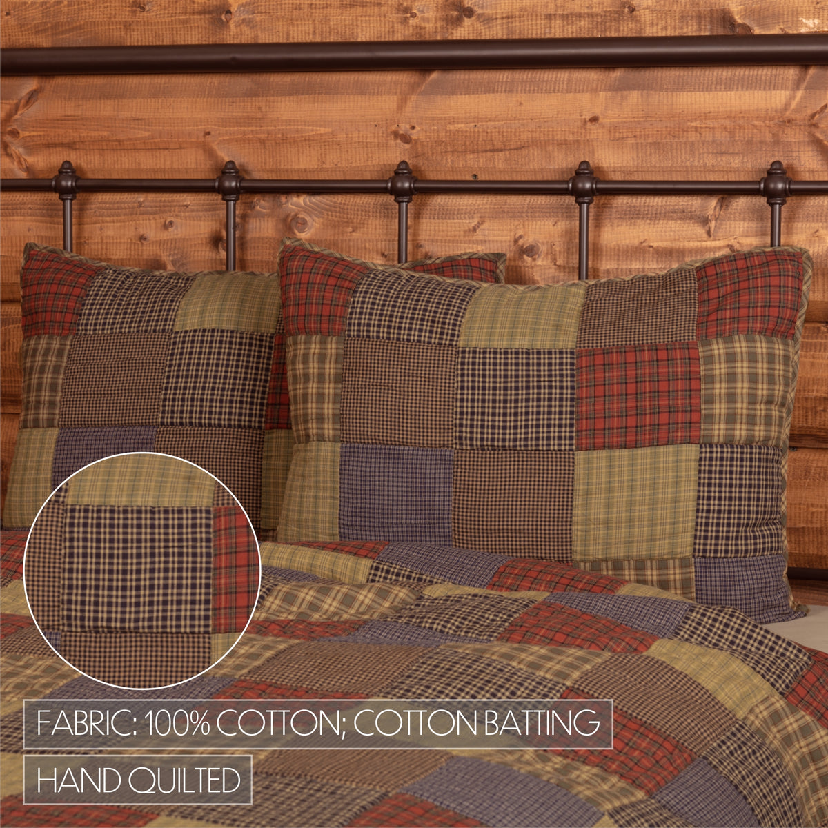 Cedar Ridge 4PC Cedar Green Bedding Set Twin (1 Quilt, 2 Shams, 1 Bedskirt)