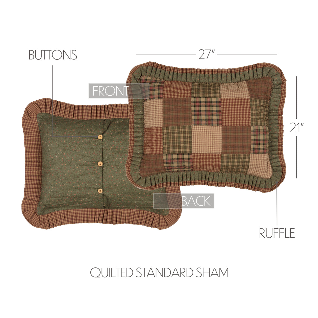 Crosswoods 3 Piece Quilt Set