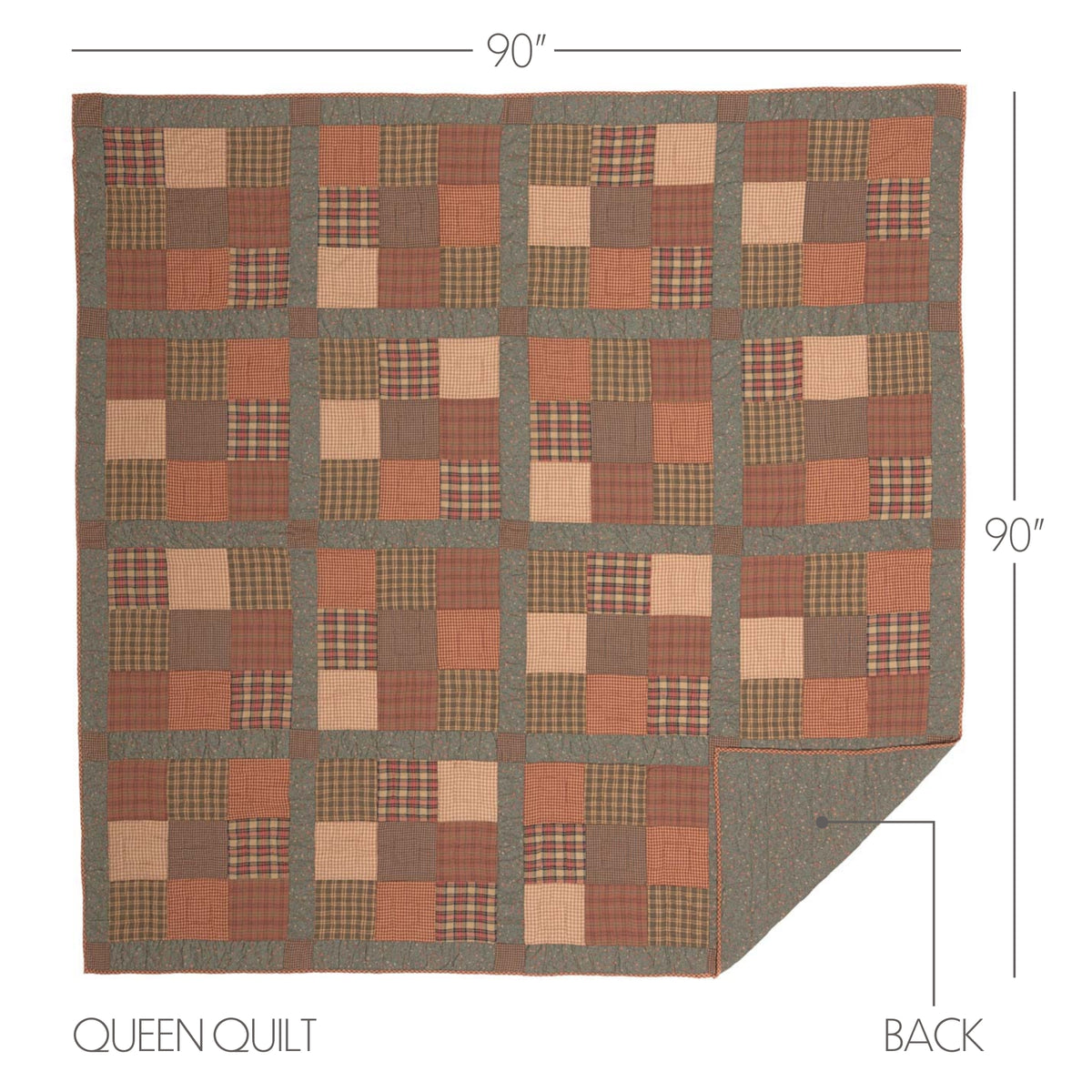 Crosswoods 5PC Dark Olive Green Bedding Set