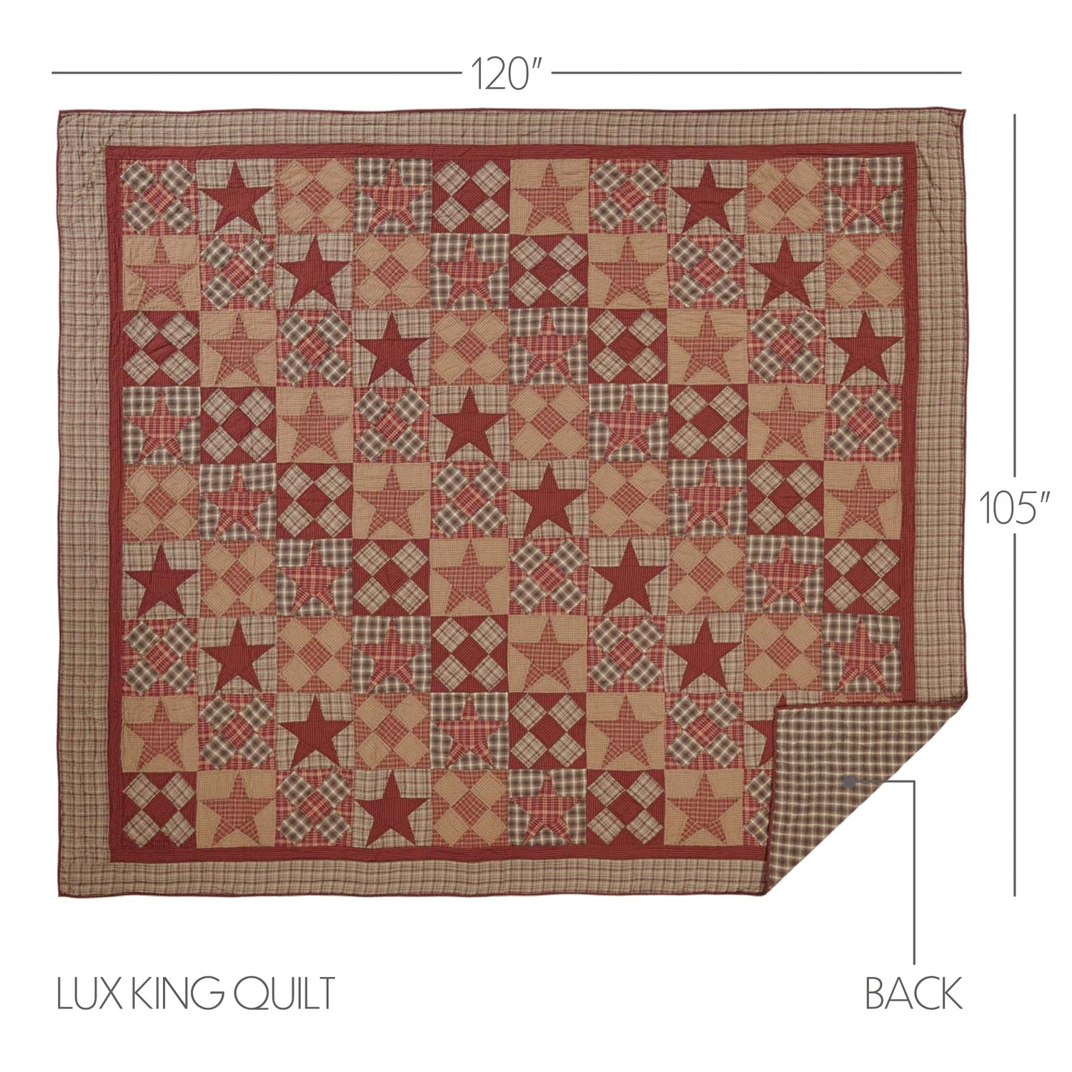 Dawson Star 3 Piece Quilt Set