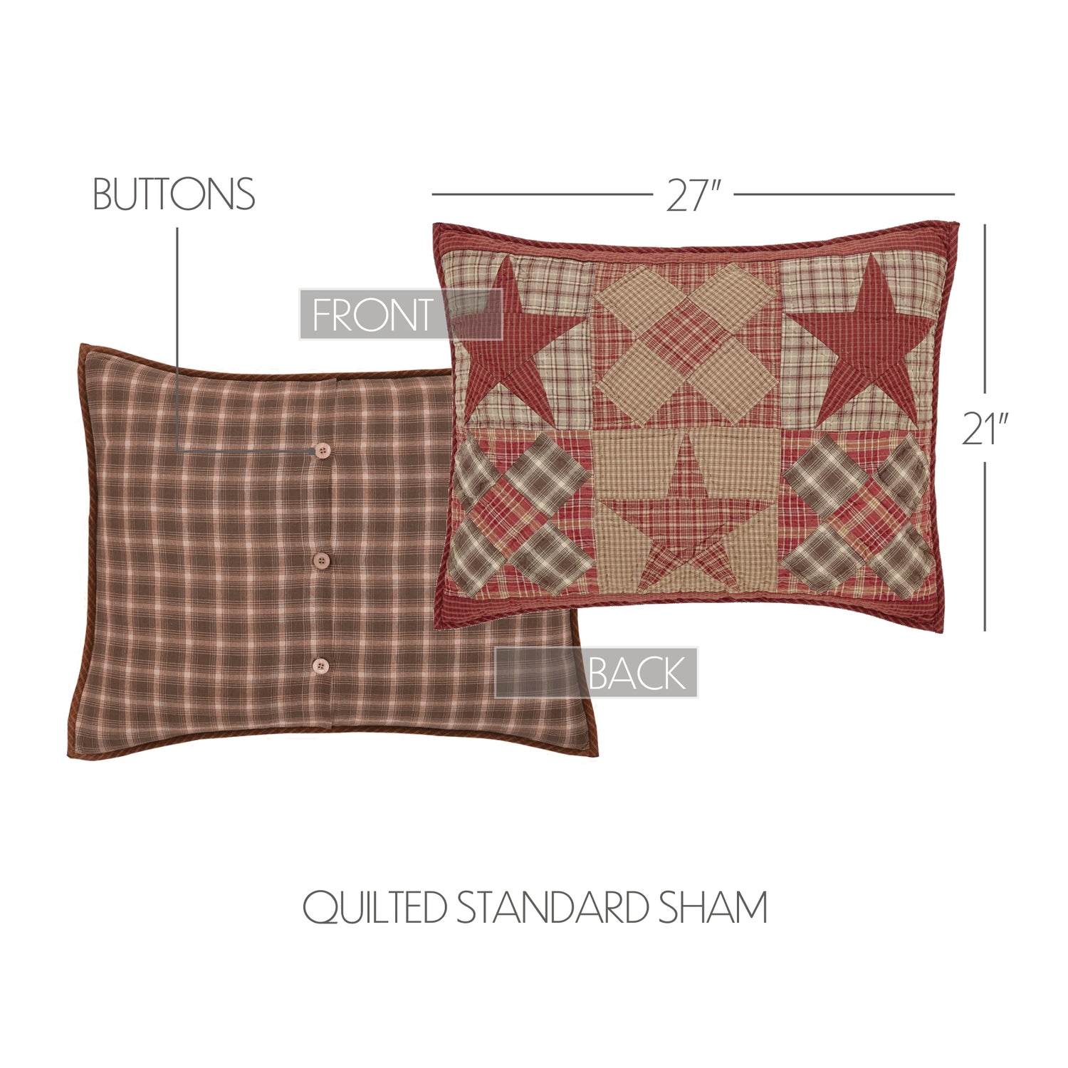 Dawson Star 3 Piece Quilt Set