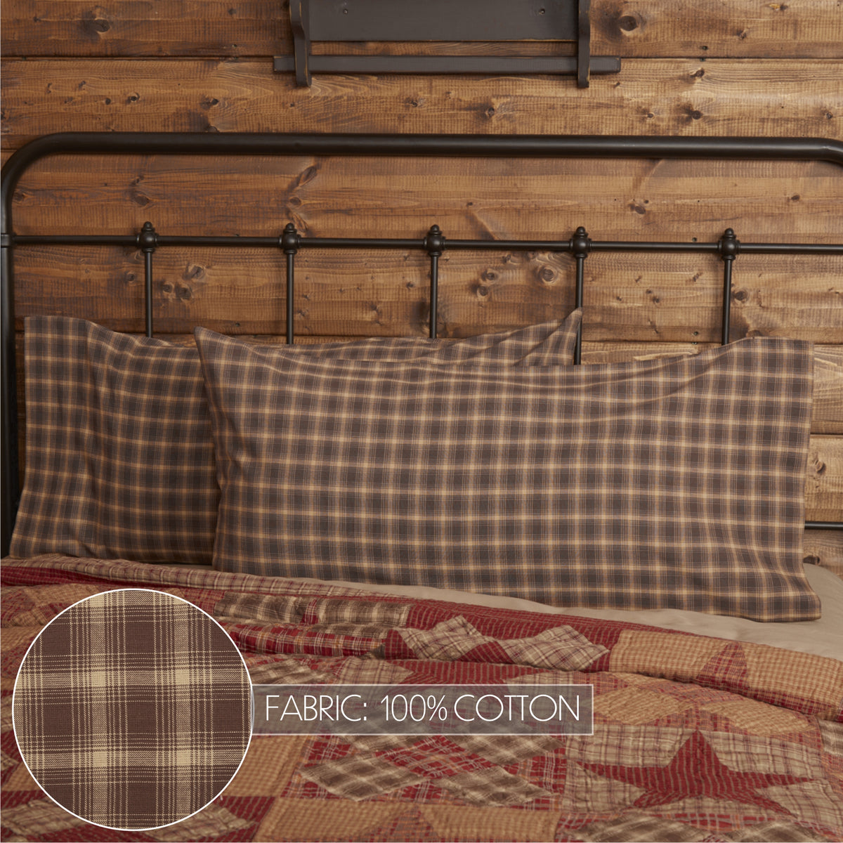 Dawson Star 5PC Khaki Bedding Set Luxury King (1 Quilt, 2 Shams, 2 Pillowcases)