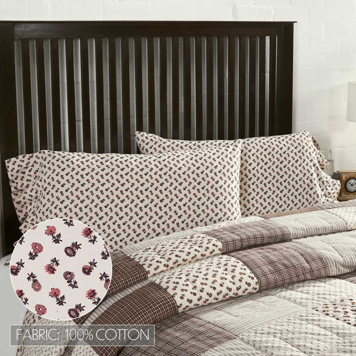 Florette 6PC Light Taupe Bedding Set Luxury King (1 Quilt, 2 Shams, 2 Pillowcases, 1 Bedskirt)
