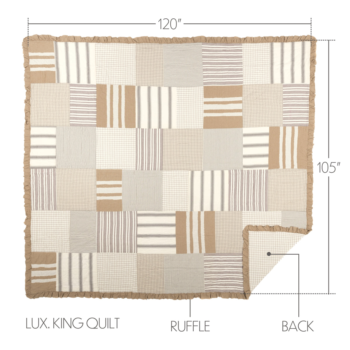 Grace 5PC Creme Bedding Set