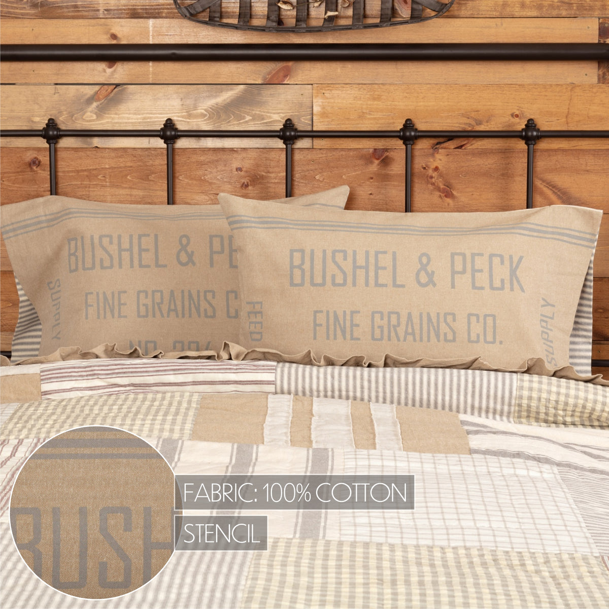 Grace 5PC Creme Bedding Set Twin (1 Quilt, 2 Shams, 2 Pillowcases)