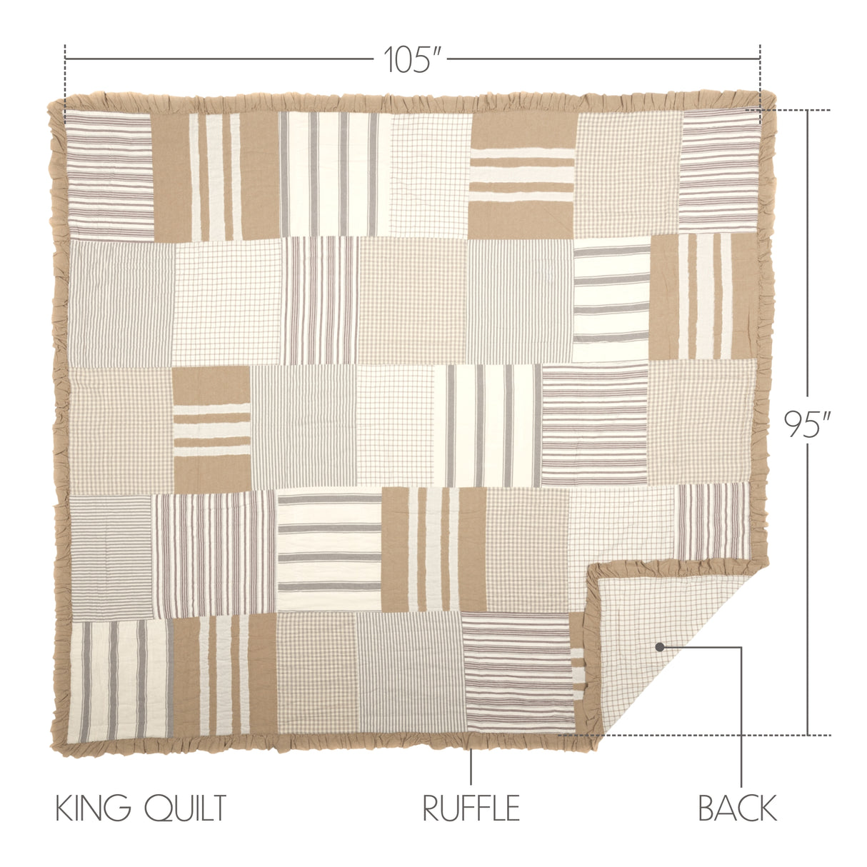 Grace 3 Piece Quilt Set