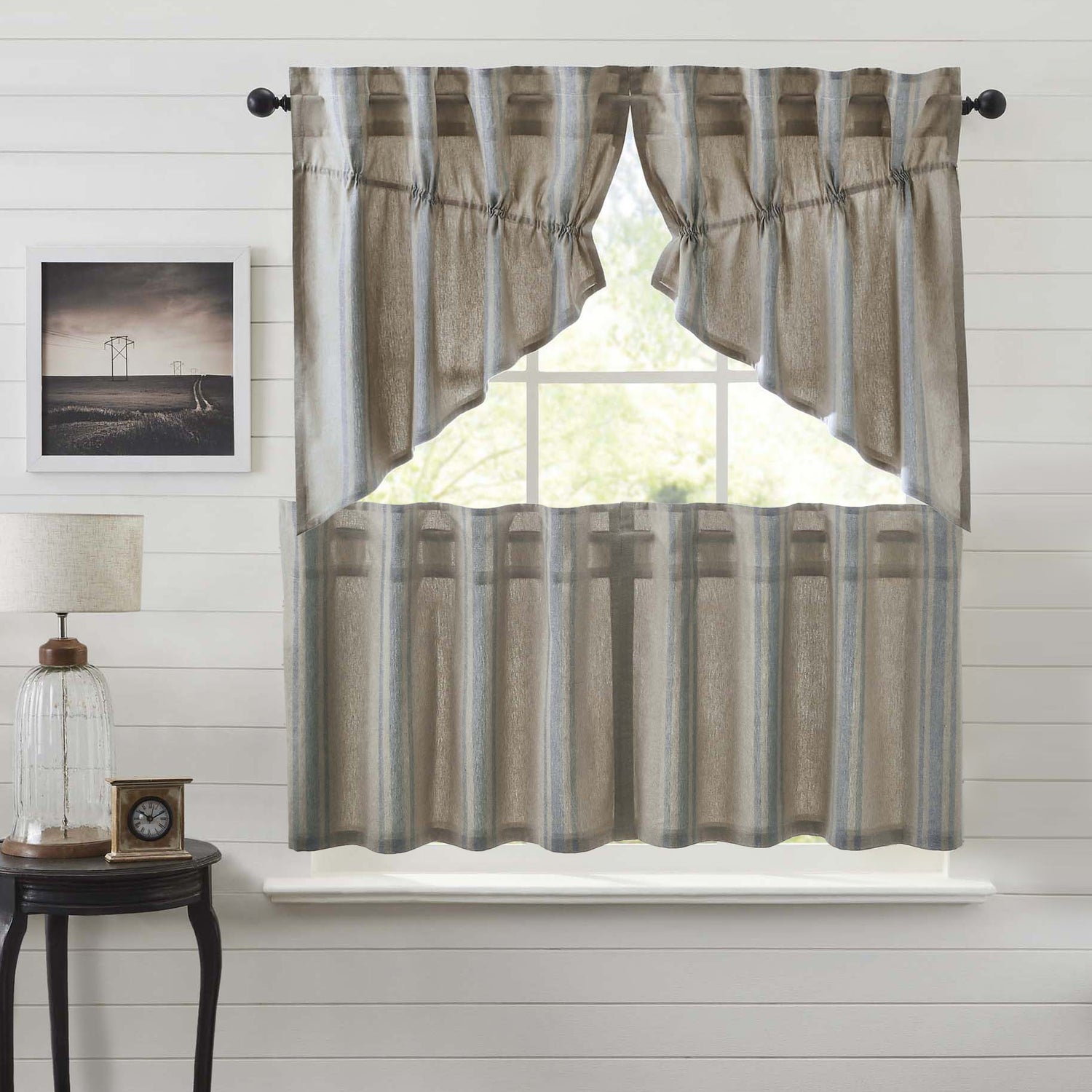 Grain Sack Curtain Set