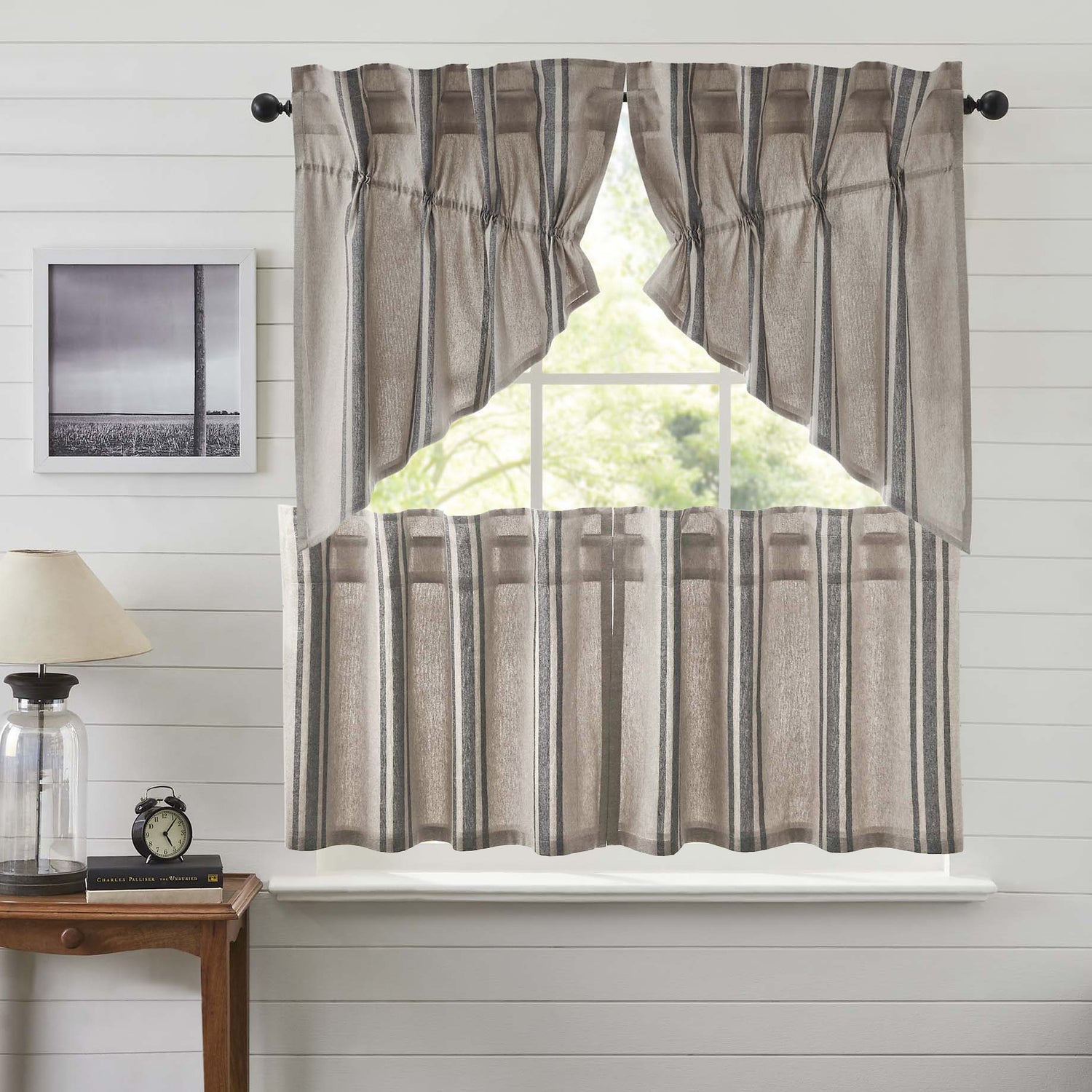 Grain Sack Curtain Set