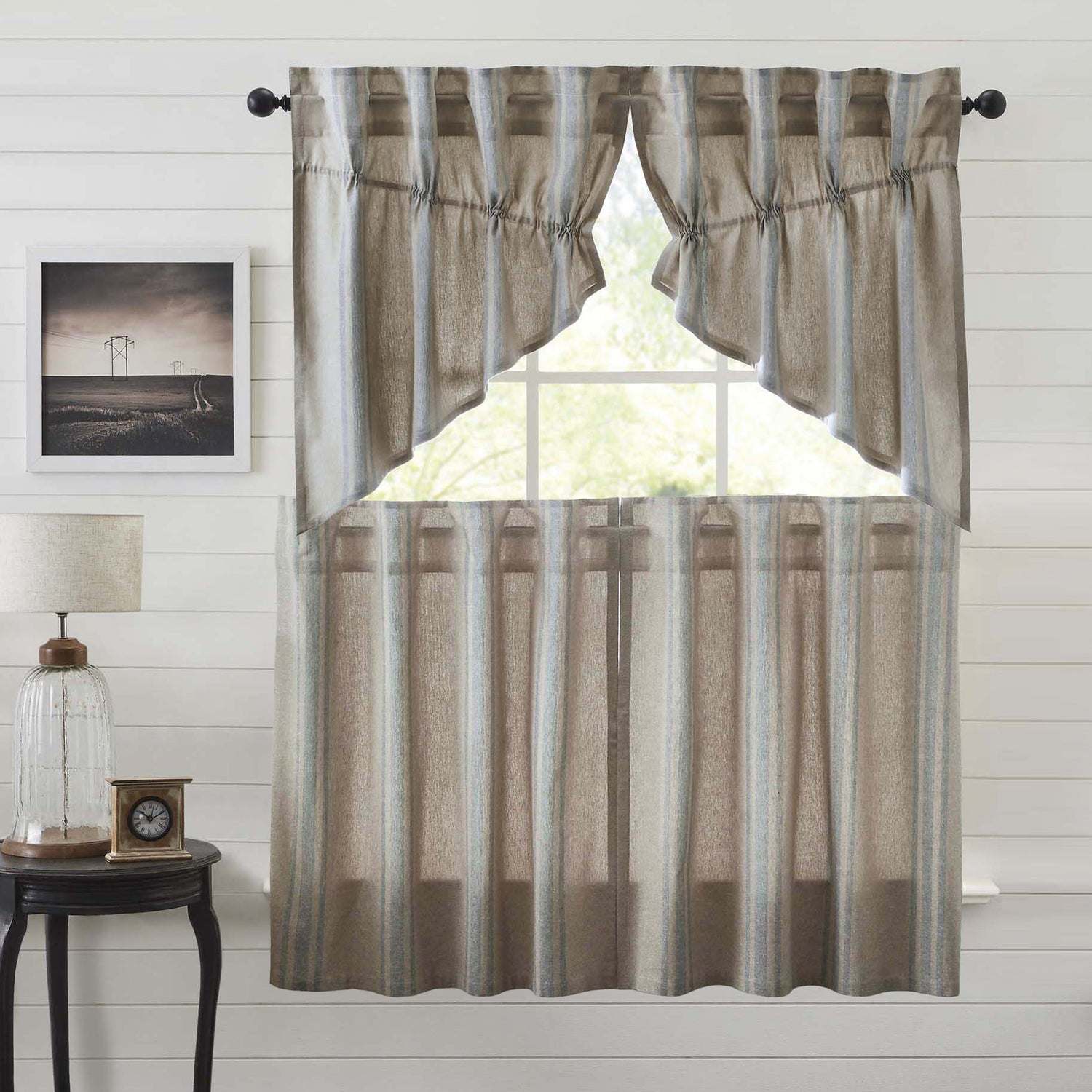 Grain Sack Curtain Set
