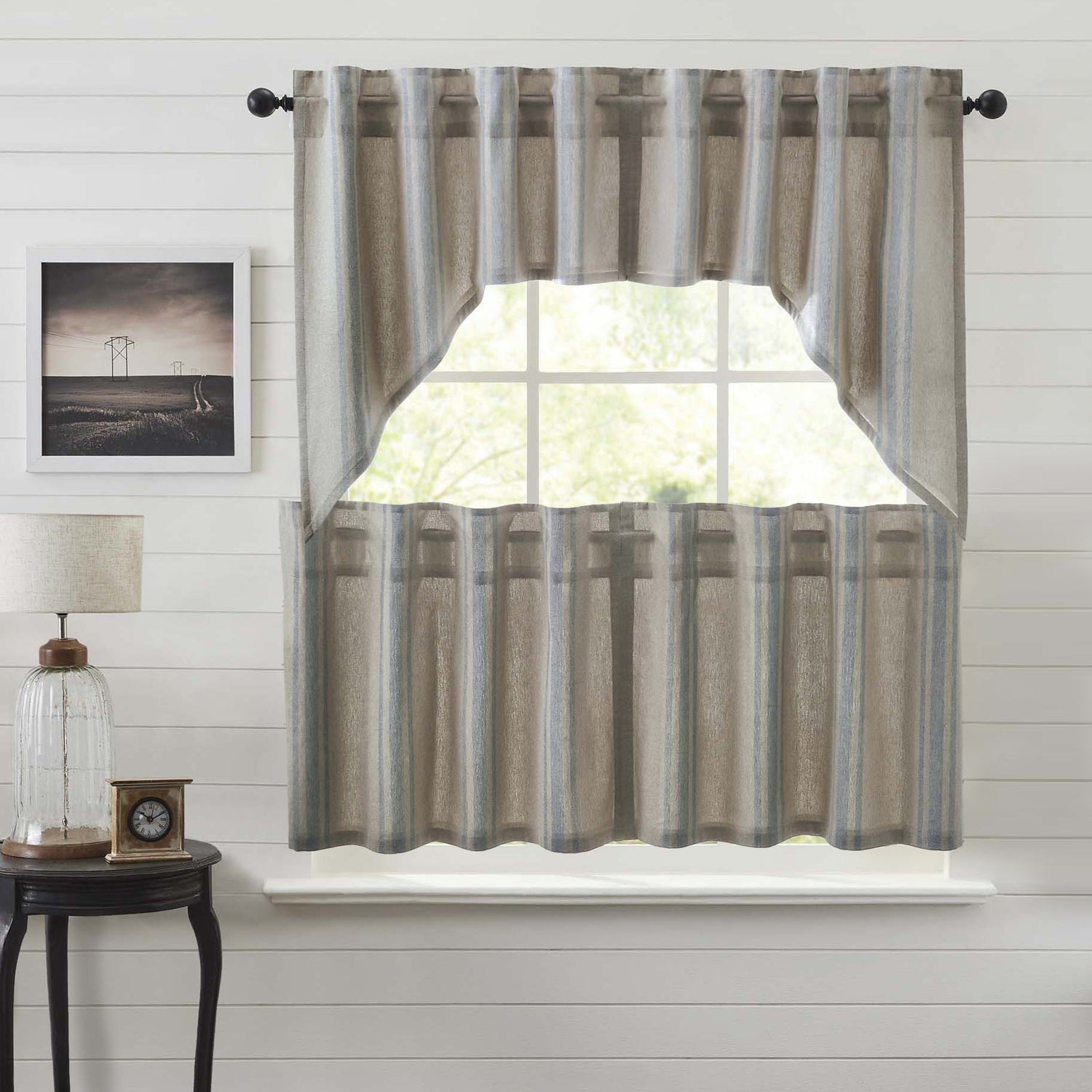 Grain Sack Curtain Set