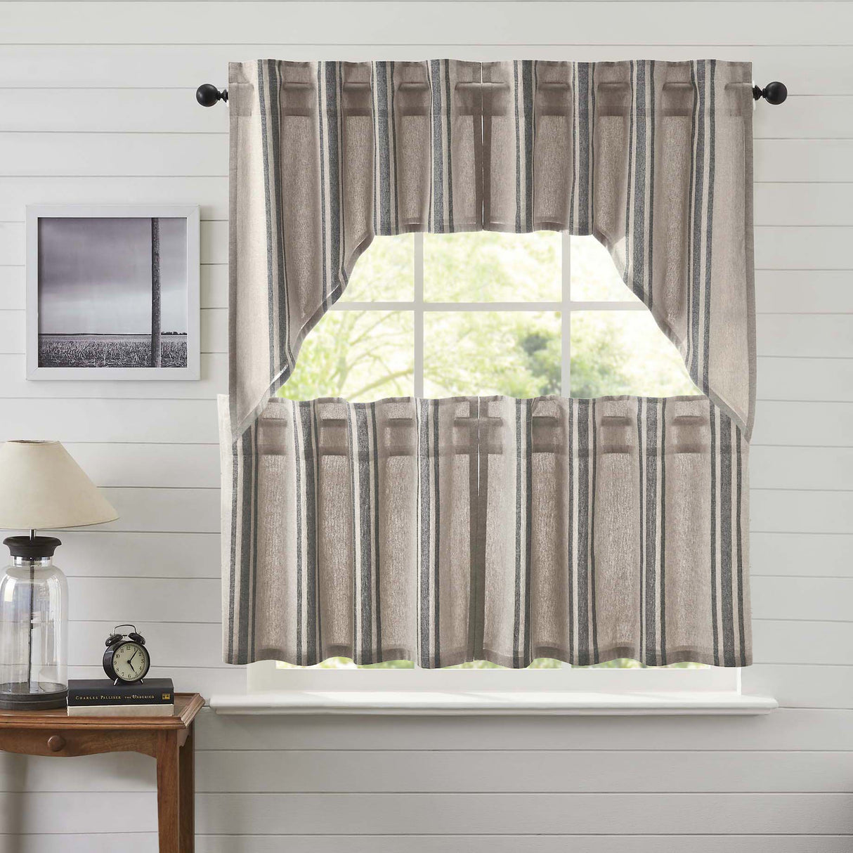 Grain Sack Curtain Set