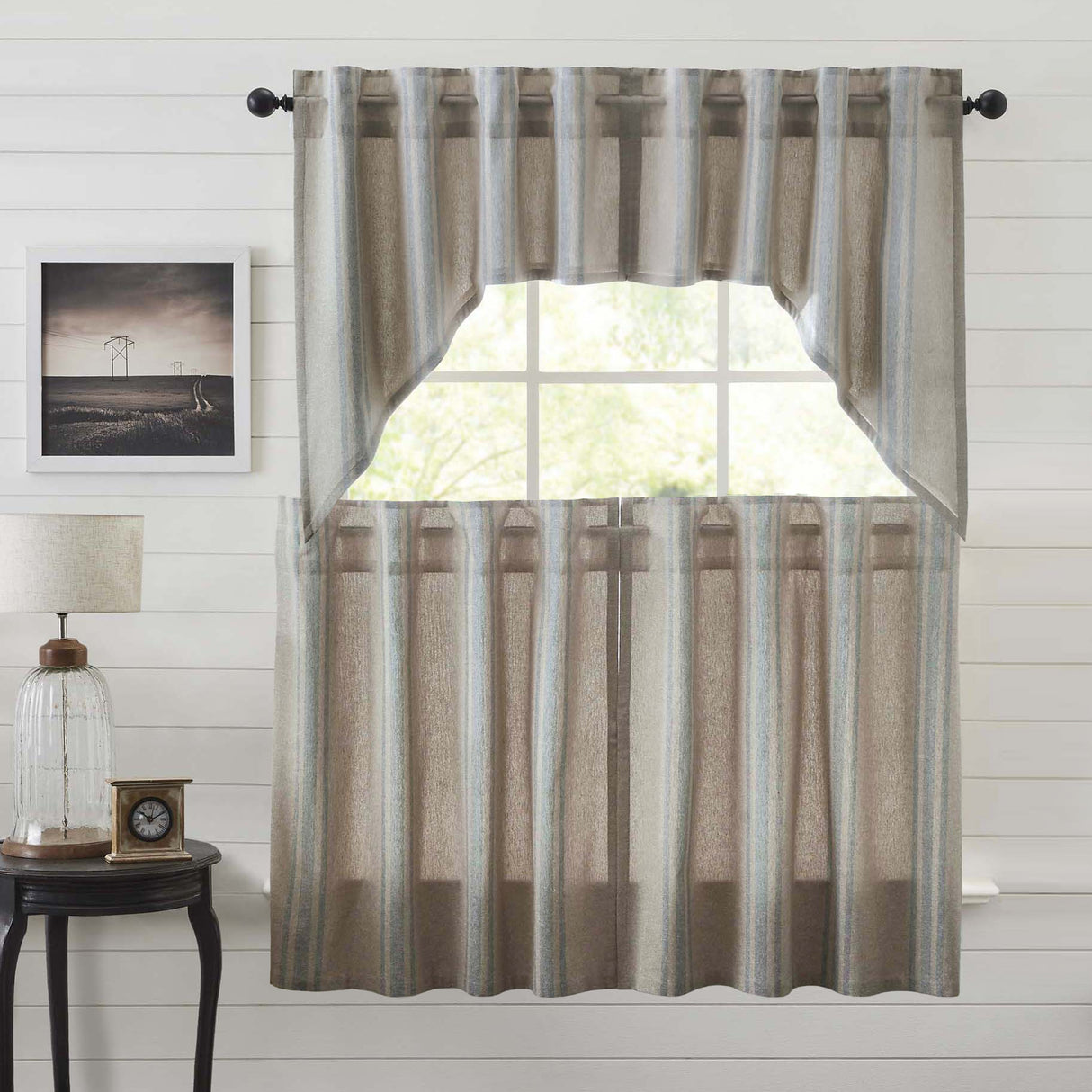 Grain Sack Curtain Set