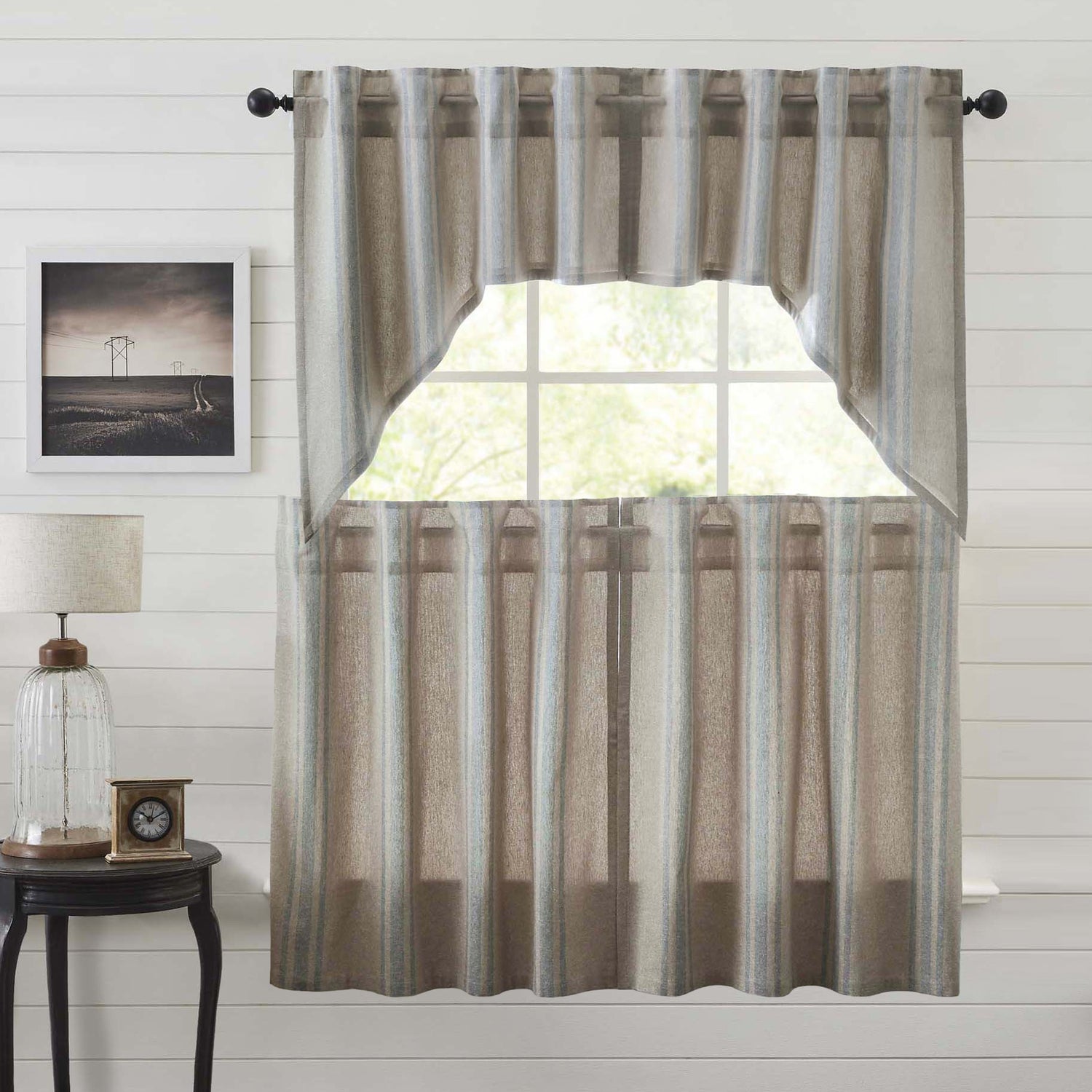 Grain Sack Curtain Set