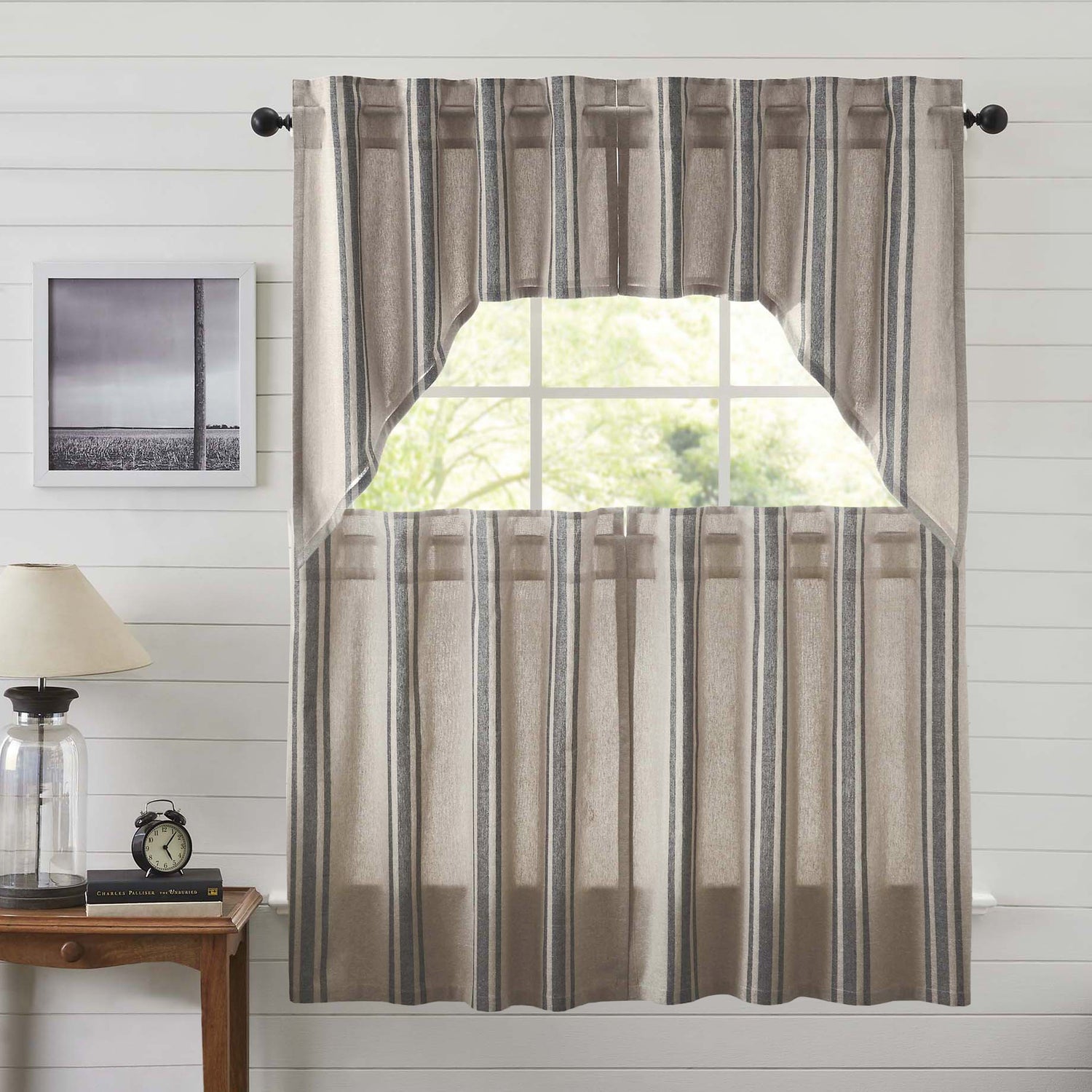 Grain Sack Curtain Set