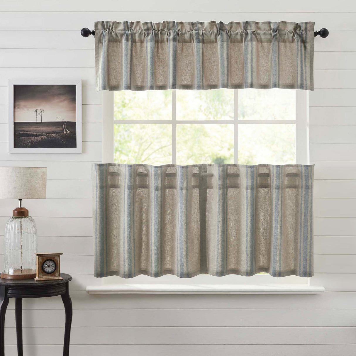 Grain Sack Curtain Set