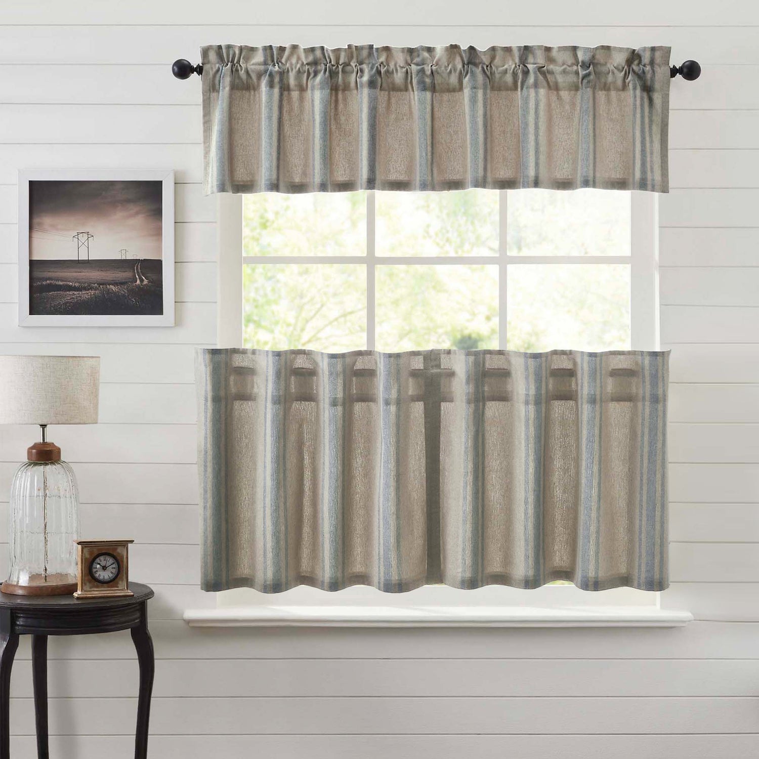 Grain Sack Curtain Set