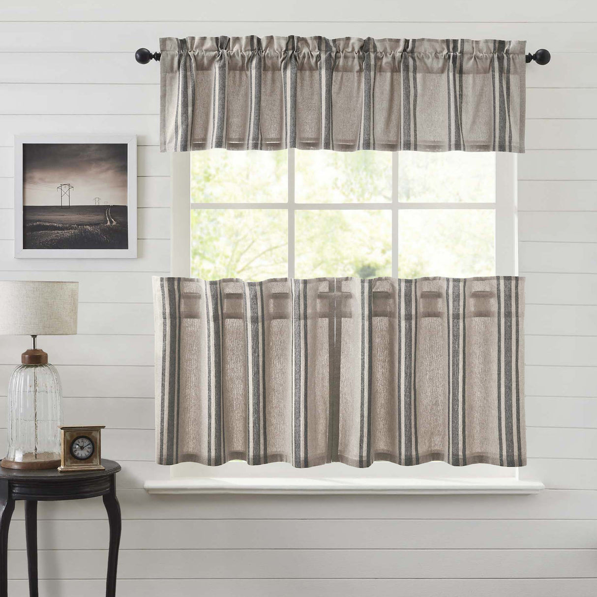 Grain Sack Curtain Set