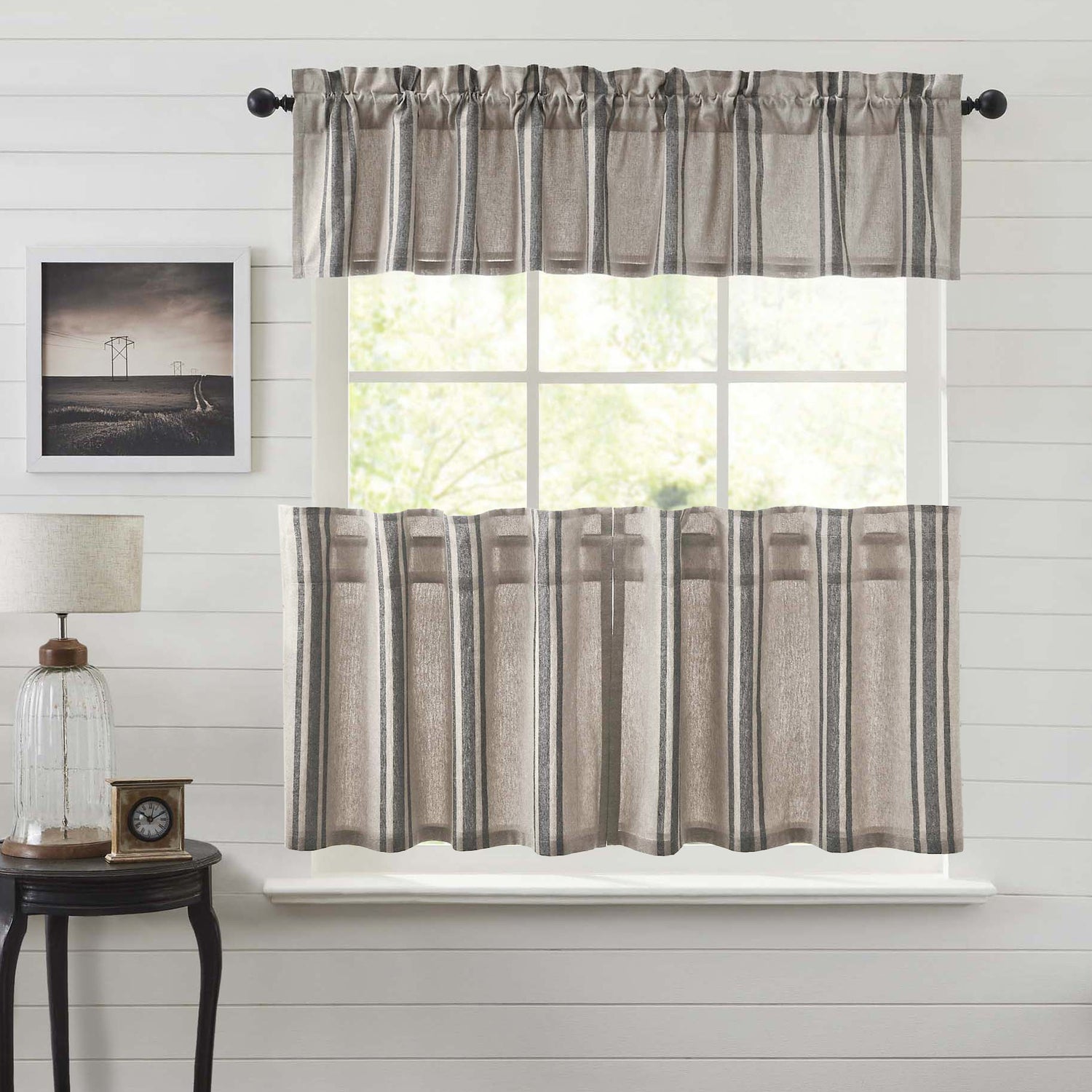Grain Sack Curtain Set