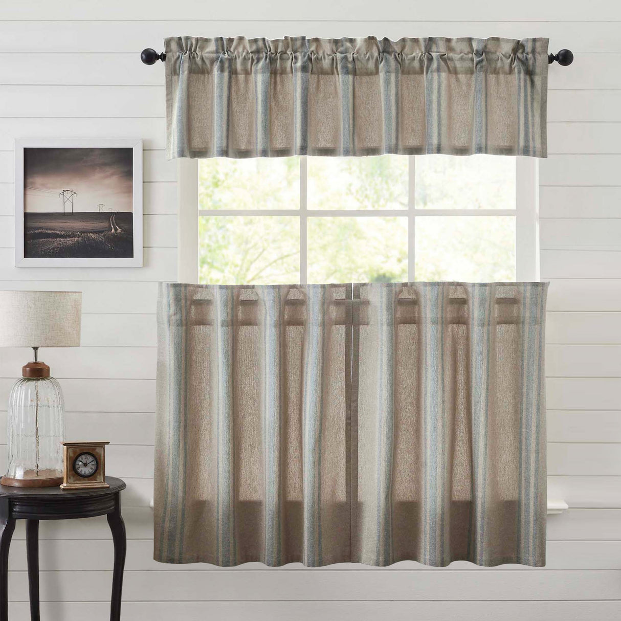 Grain Sack Curtain Set
