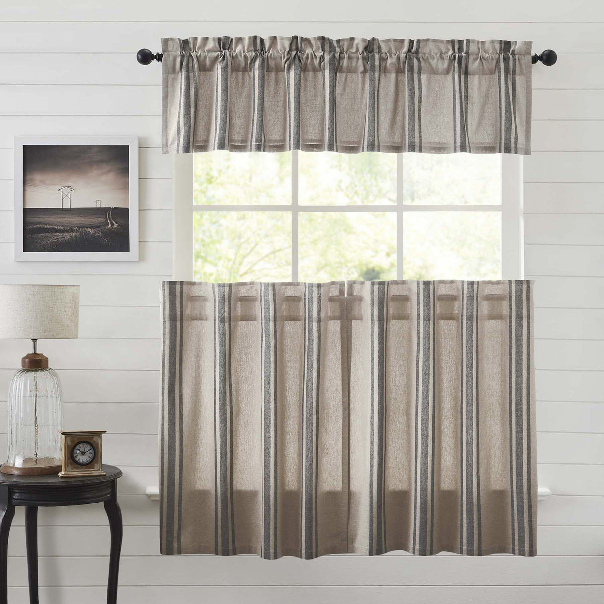 Grain Sack Curtain Set