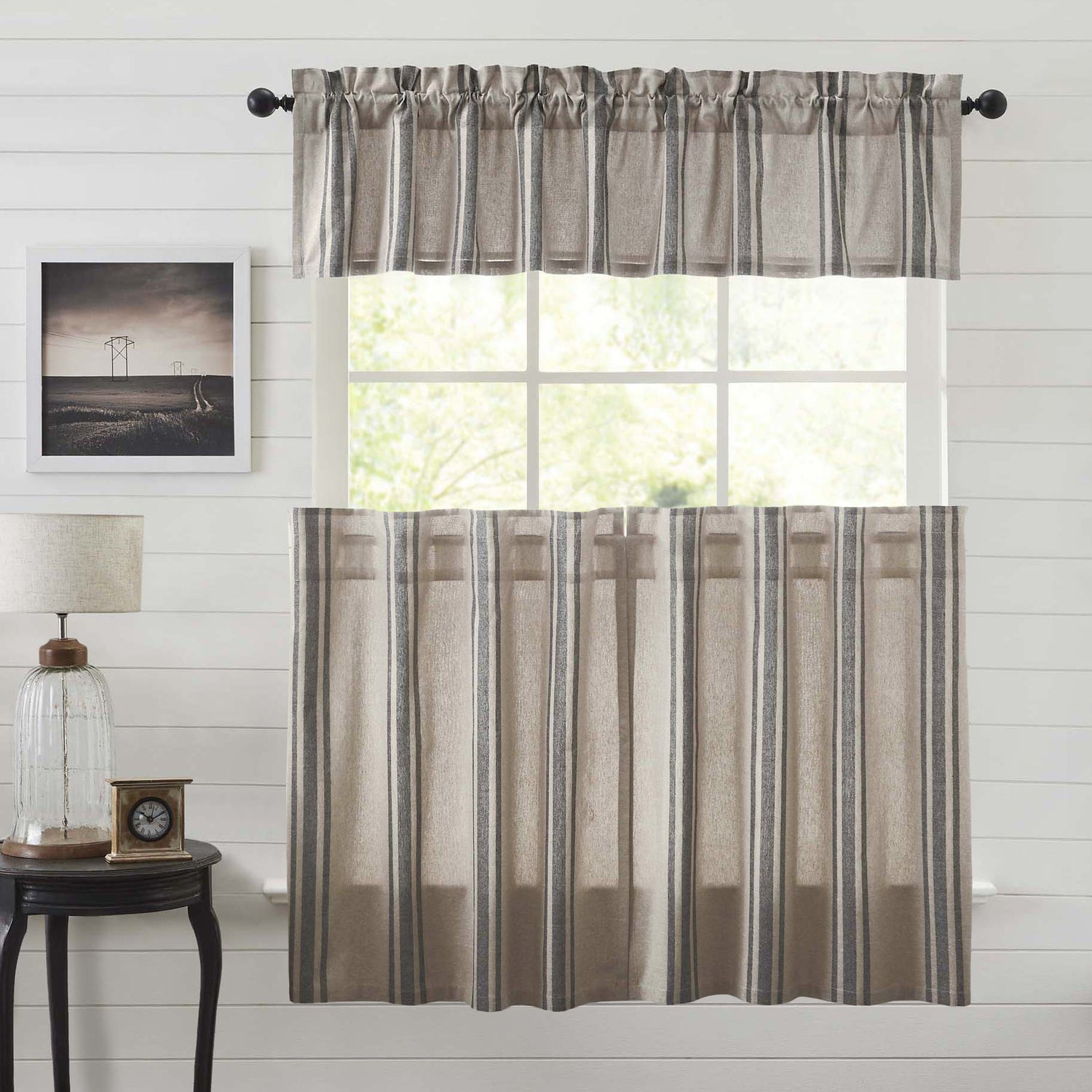 Grain Sack Curtain Set