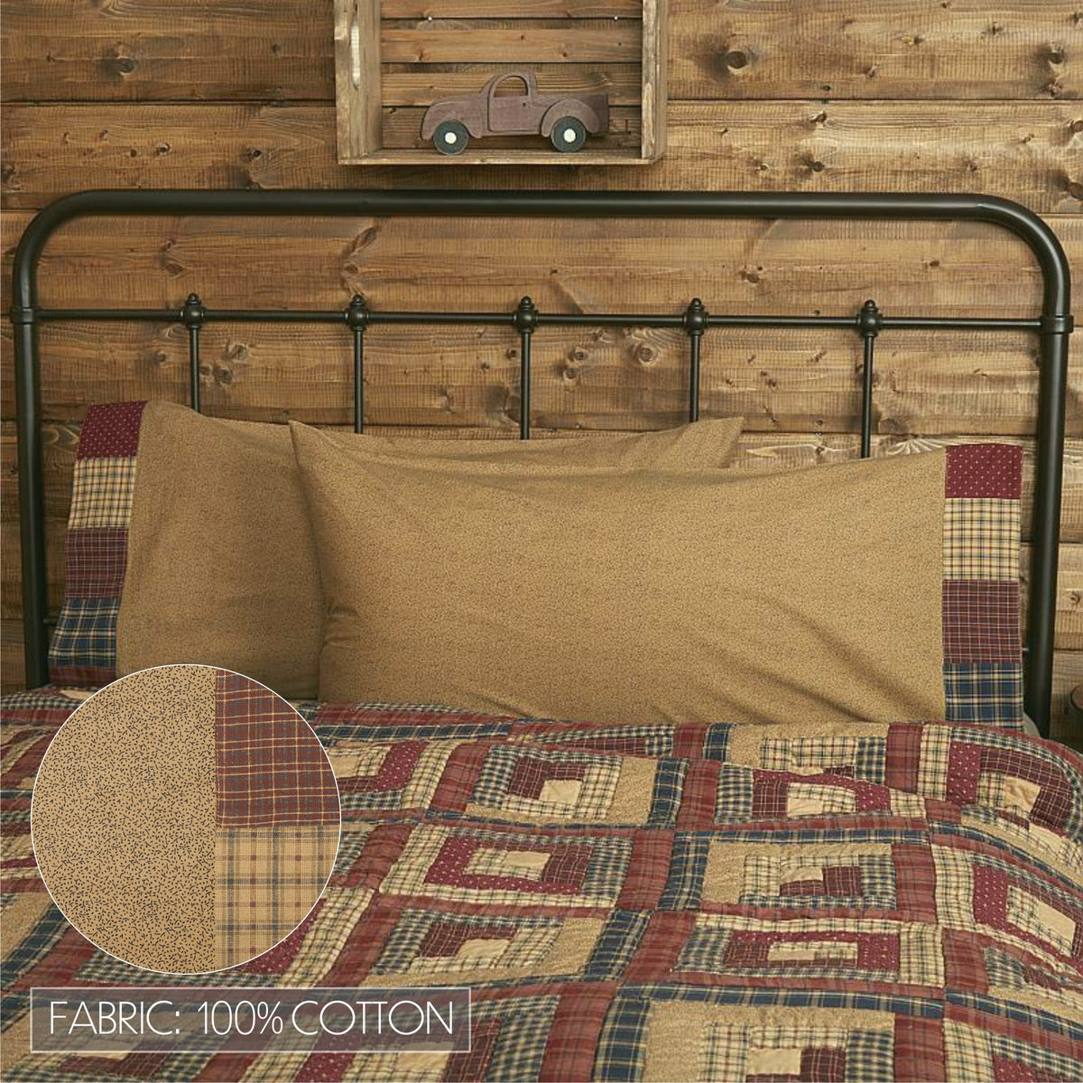 Millsboro 5PC Burgundy Bedding Set King (1 Quilt, 2 Shams, 2 Pillowcases)
