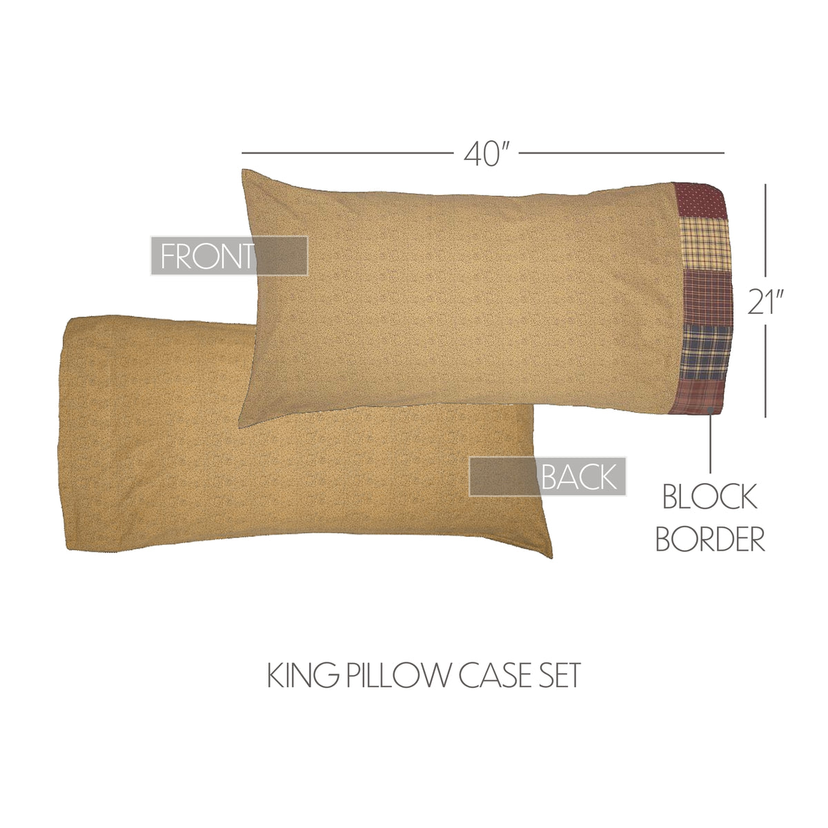 Millsboro 5PC Burgundy Bedding Set Luxury King (1 Quilt, 2 Shams, 2 Pillowcases)
