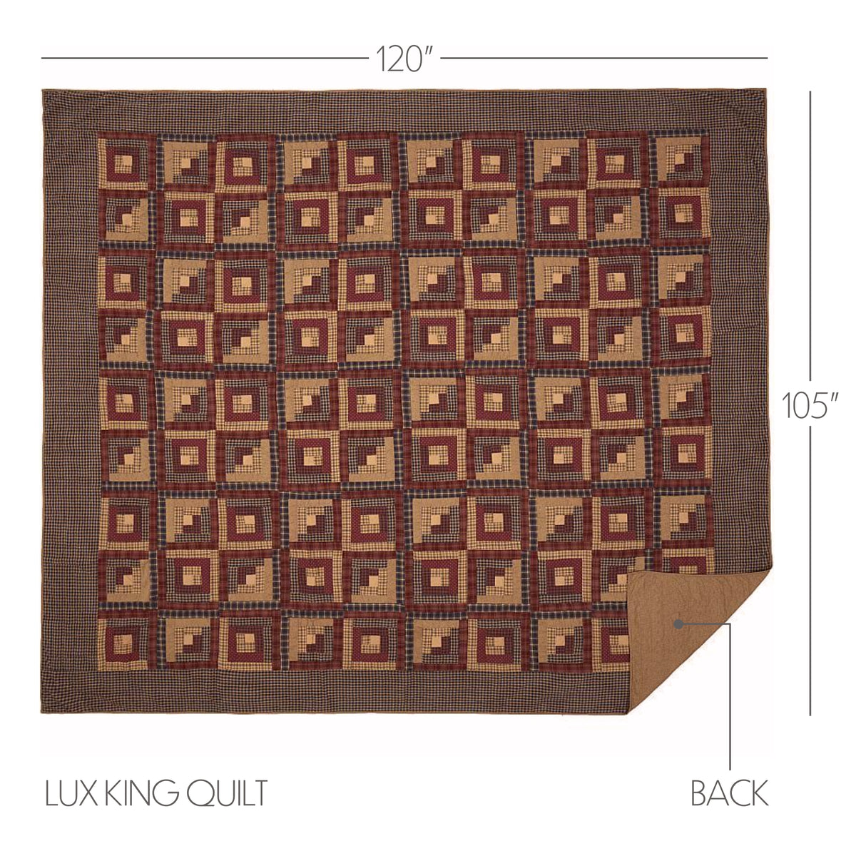 Millsboro 6PC Burgundy Bedding Set Luxury King (1 Quilt, 2 Shams, 2 Pillowcases, 1 Bedskirt)