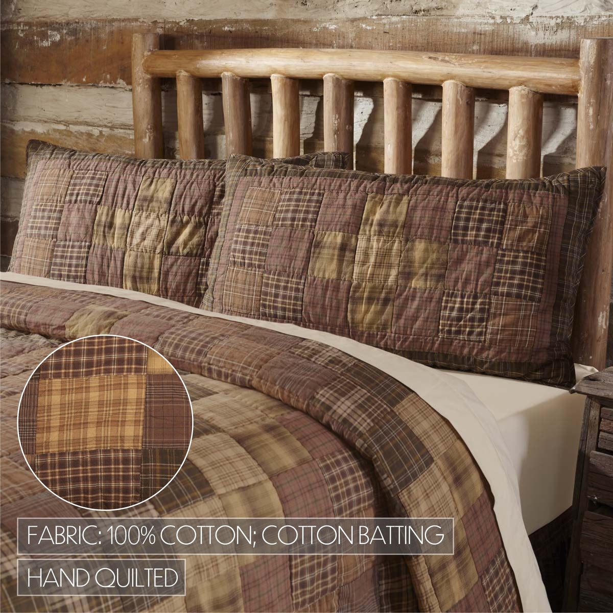 Prescott 5PC Russet Bedding Set King (1 Quilt, 2 Shams, 2 Pillowcases)
