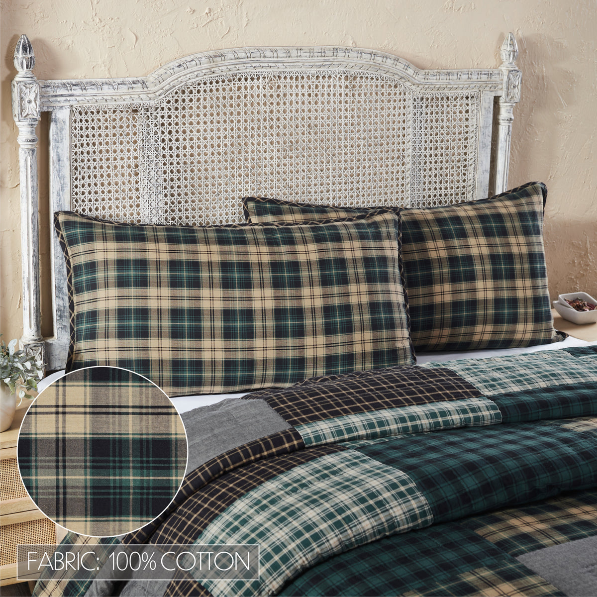 Pine Grove 5PC Pine Green Bedding Set