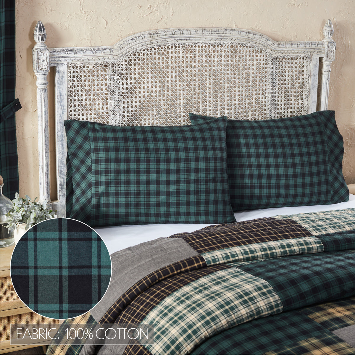 Pine Grove 5PC Pine Green Bedding Set