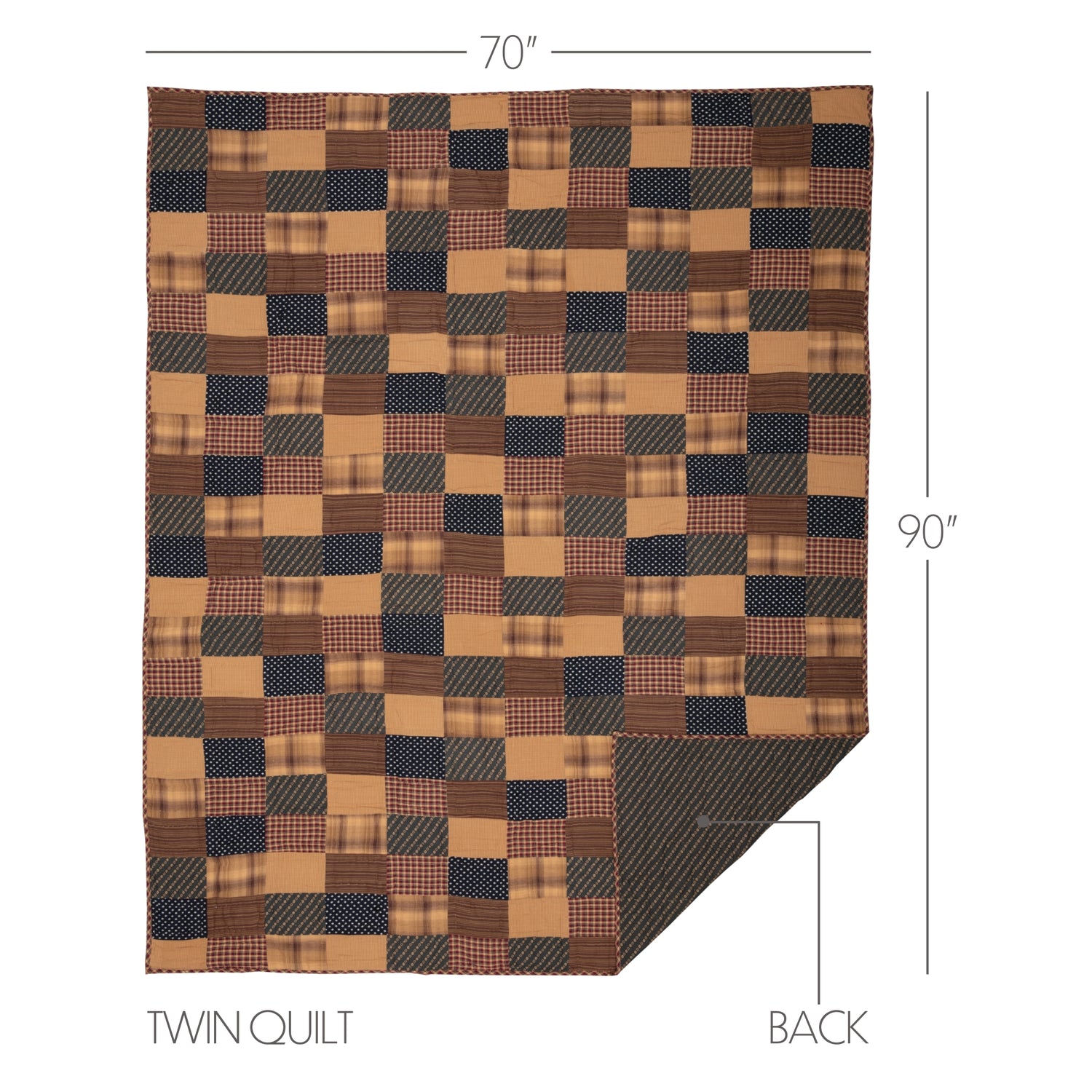 Patriotic Patch 8 Piece Quilt Set