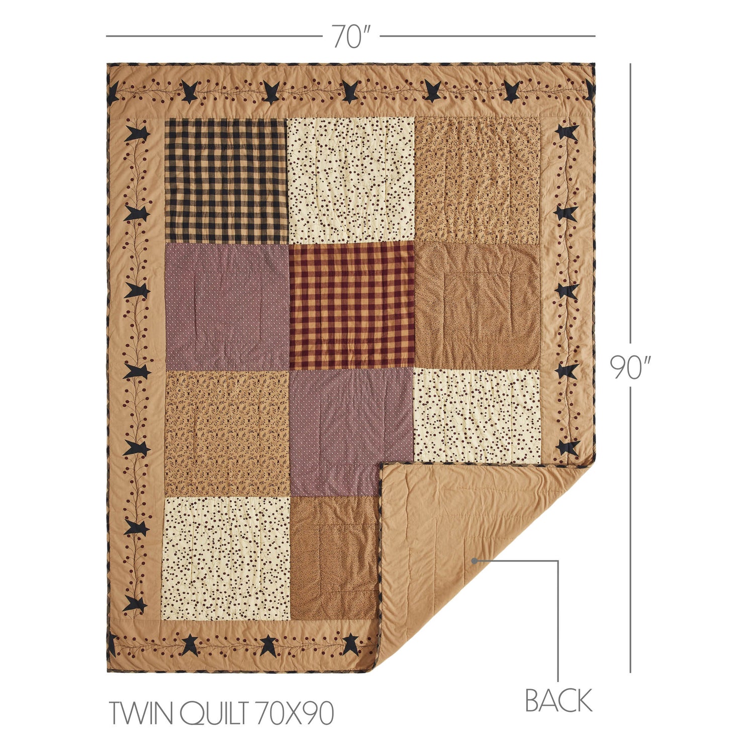 Pip Vinestar 3 Piece Quilt Set